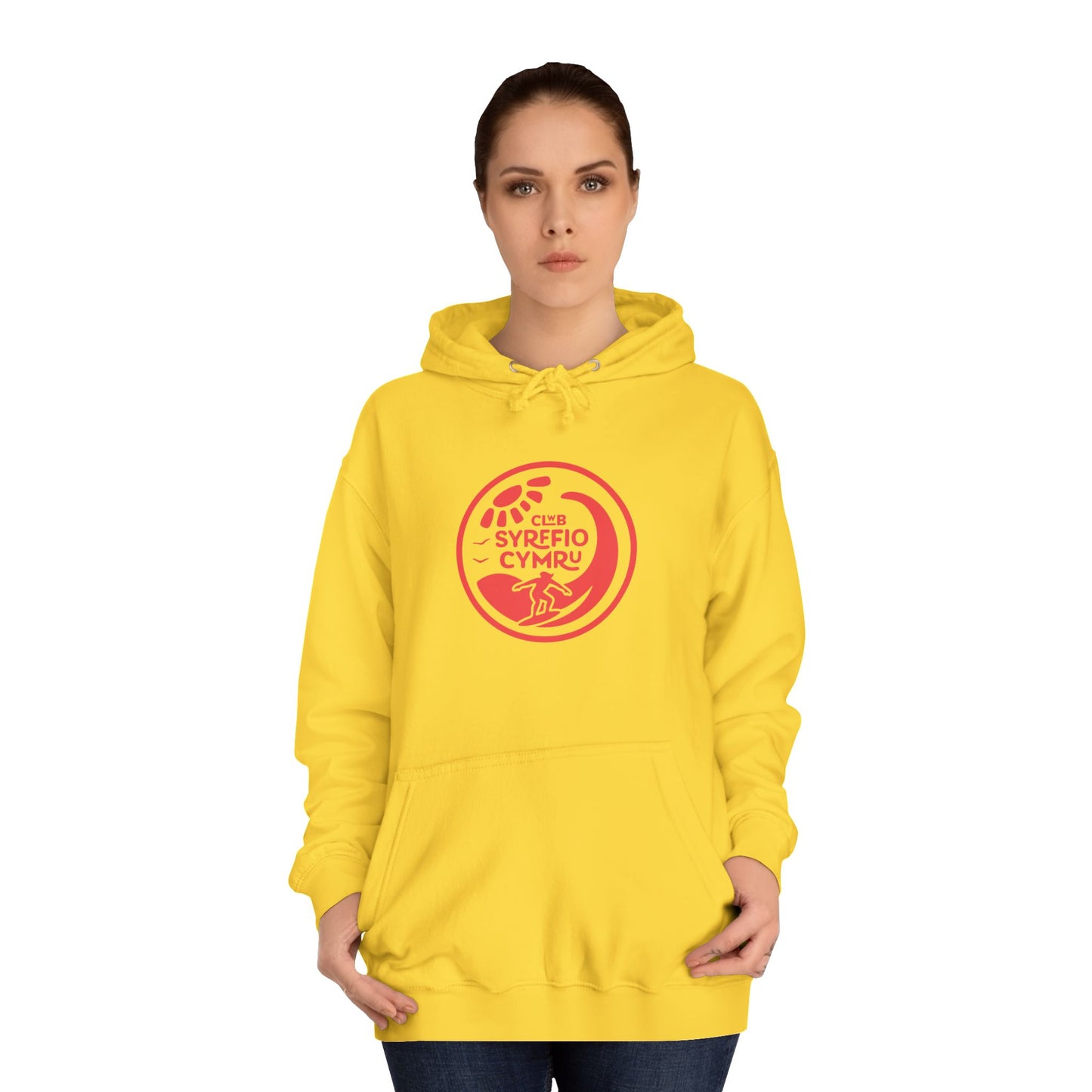 "Clwb Syrffio Cymru" Unisex Hoodie - Welsh Surfing Top
