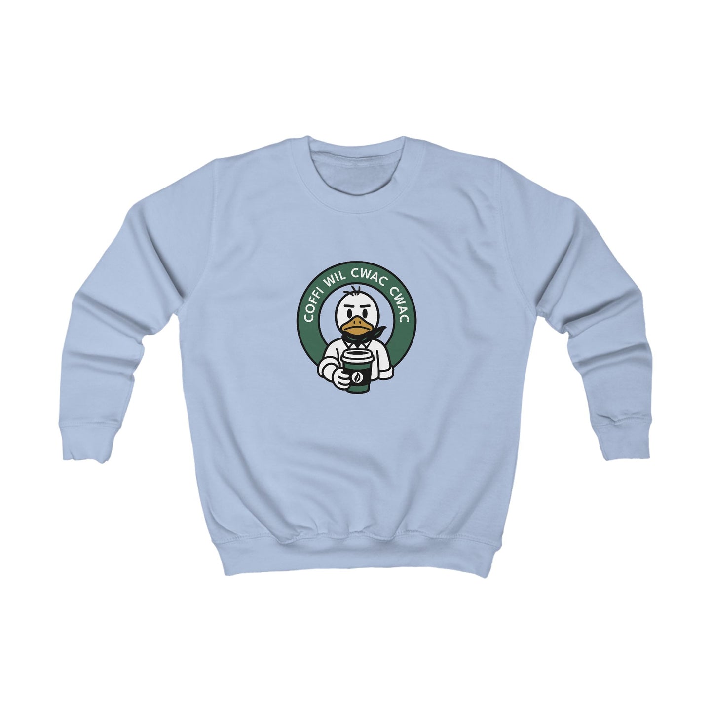 'Coffi Wil Cwac Cwac' Kids Sweatshirt