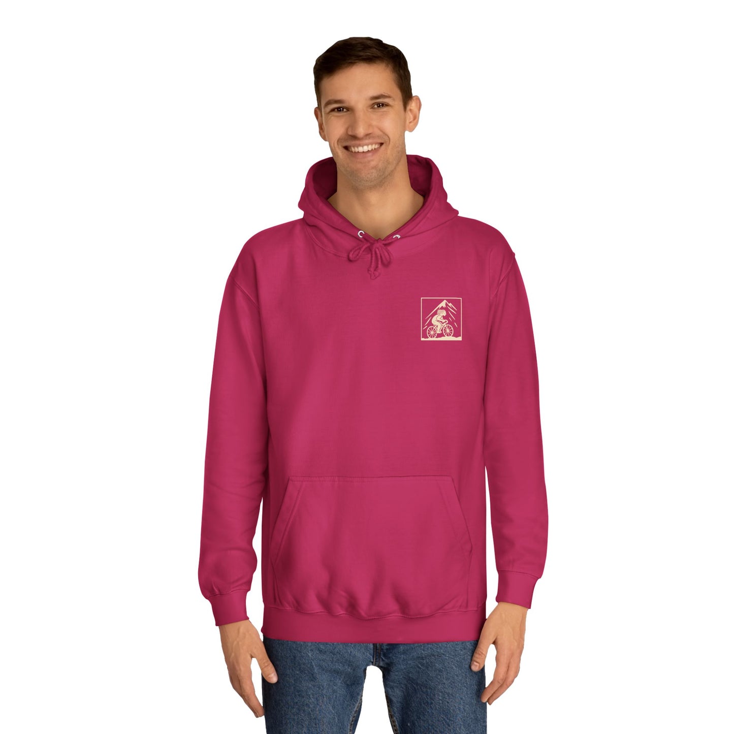 North Wales Cycling Unisex Hoodie -  'Barod Am y Daith' (Double Sided)
