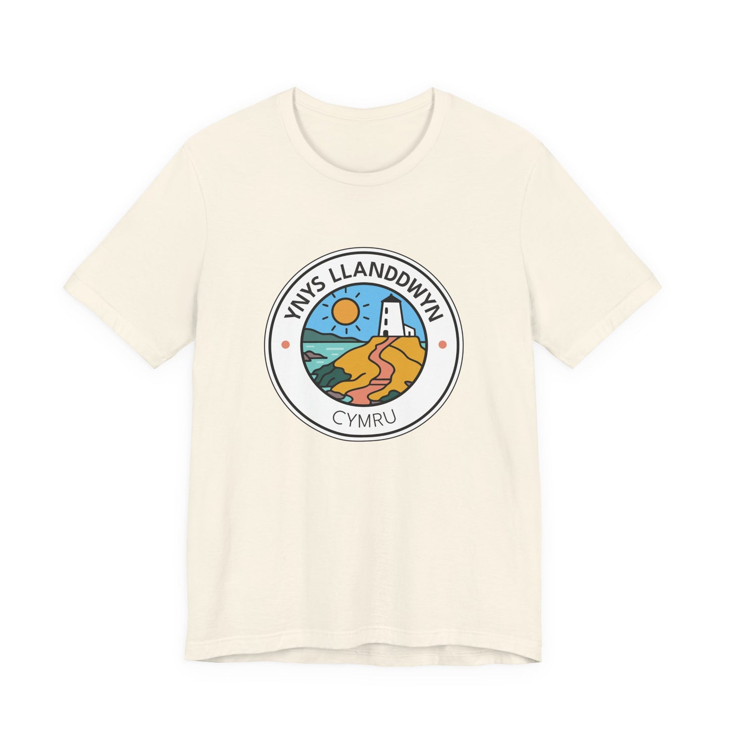 Ynys Llanddwyn Unisex Tee – Santes Dwynwen Coastal Graphic T-Shirt