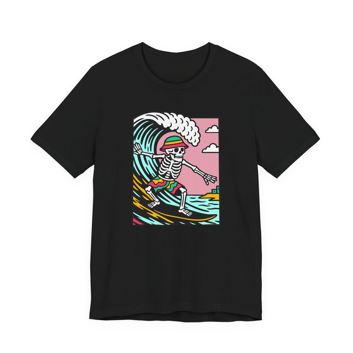 Skeleton Glyndŵr Surfer Graphic Tee (Unisex)