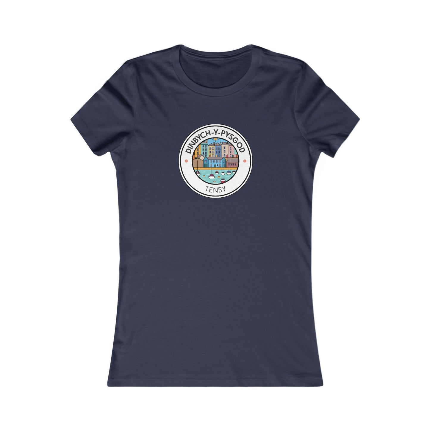 Women's Tenby Tee — Vintage 'Dinbych Y Pysgod' Vintage T-Shirt