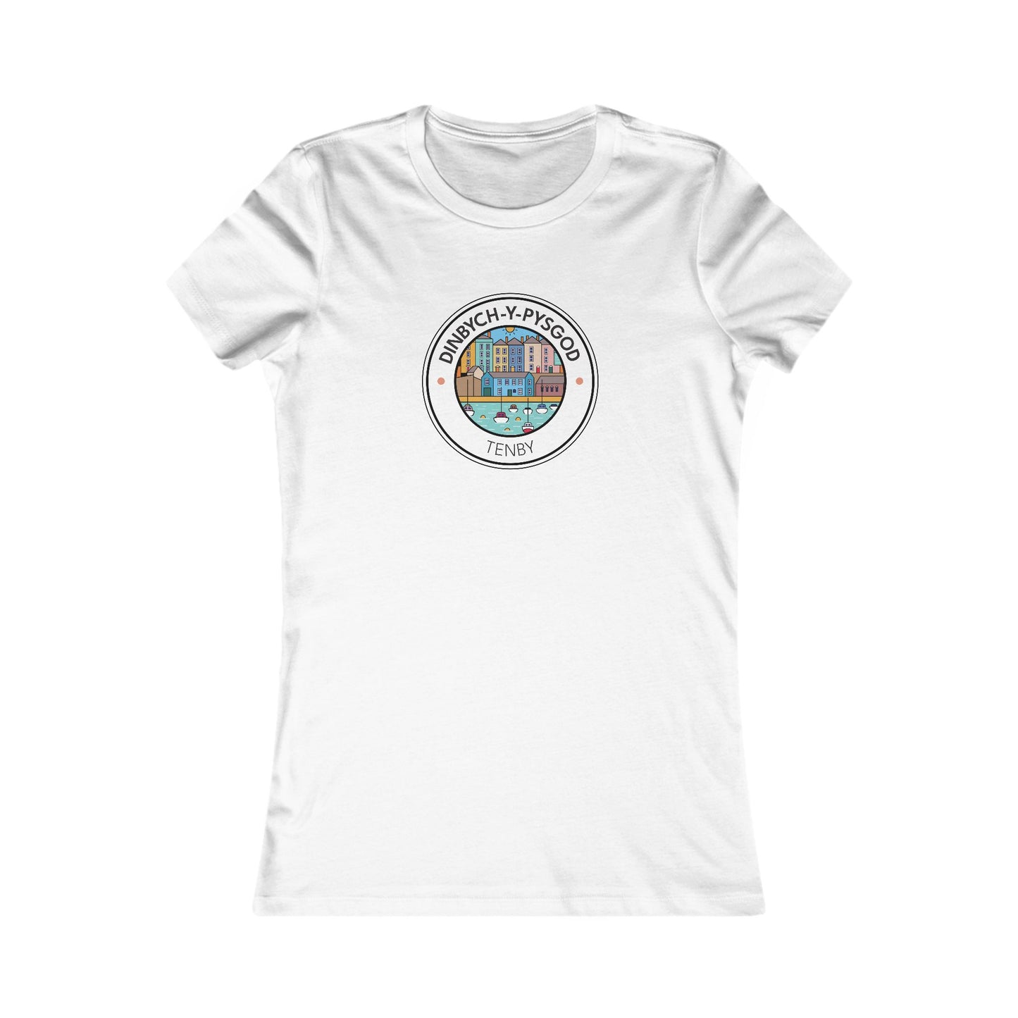 Women's Tenby Tee — Vintage 'Dinbych Y Pysgod' Vintage T-Shirt