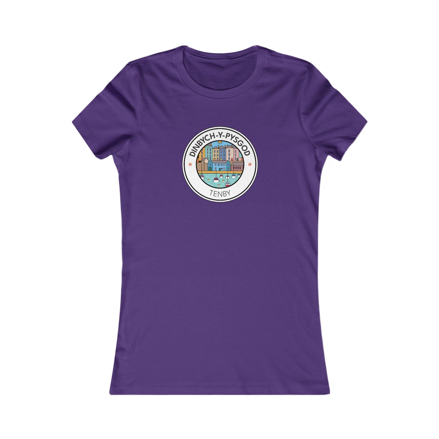 Women's Tenby Tee — Vintage 'Dinbych Y Pysgod' Vintage T-Shirt