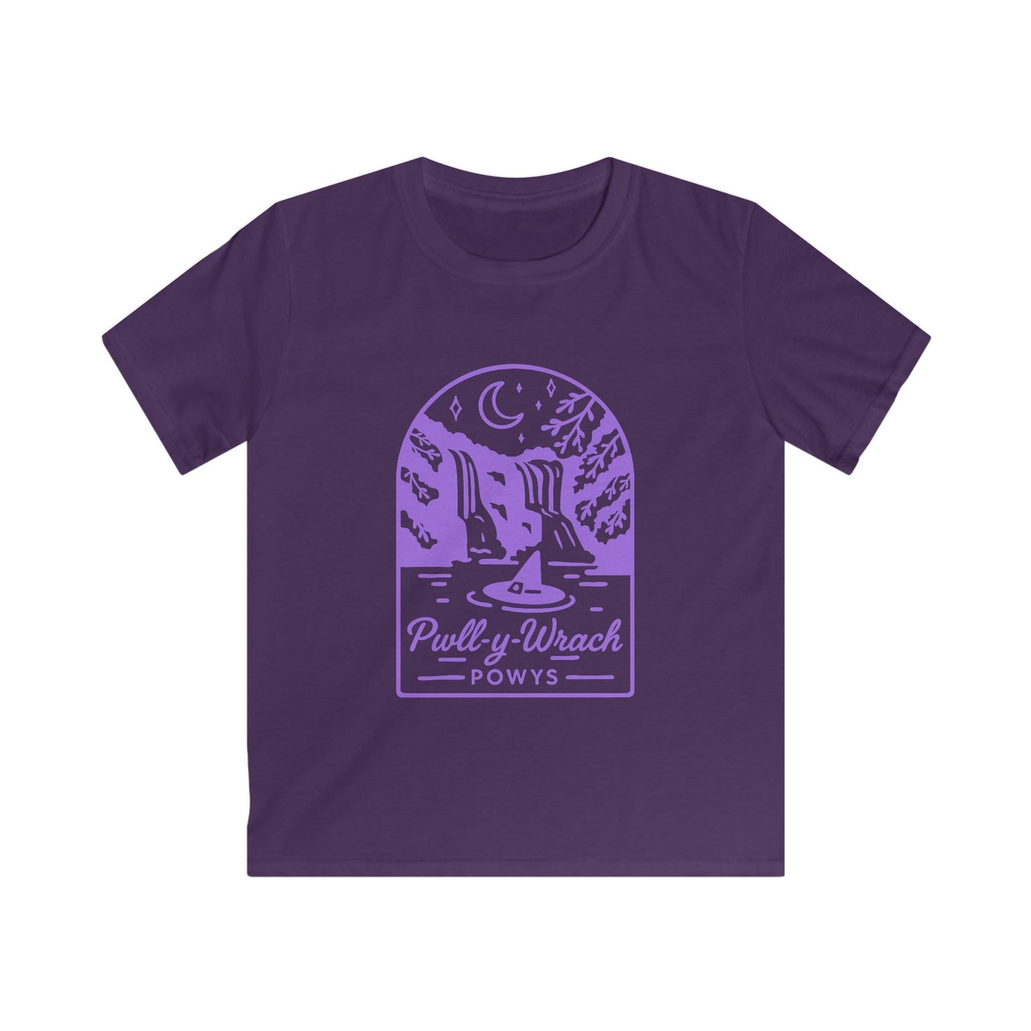 Kids 'Pwll Y Wrach' T-shirt - Vintage Witch Graphic