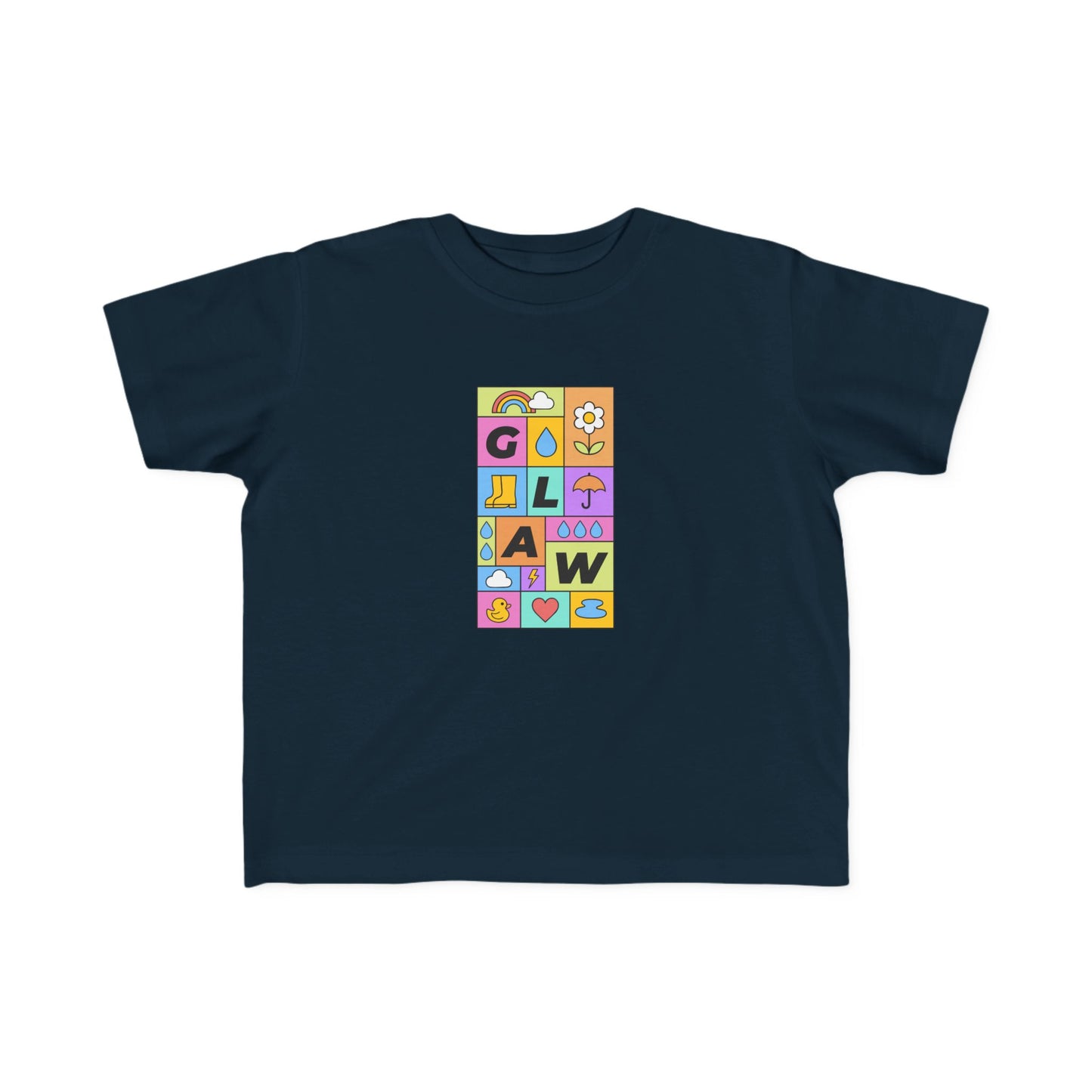 Toddler 'Glaw' T-Shirt - Colorful Rain Tee
