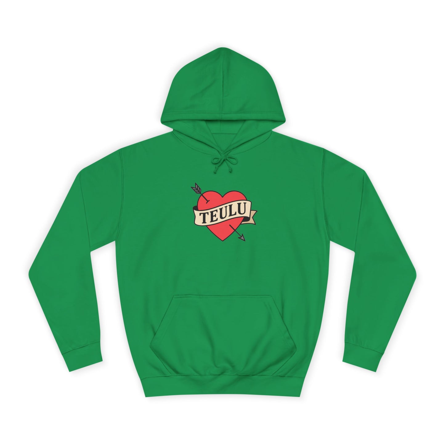 'Teulu' Heart Hoodie
