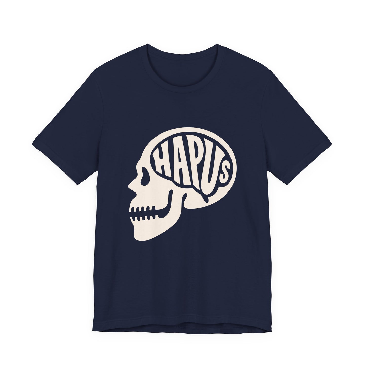 Hapus Skull Graphic Tee —Happy Brain Welsh T‑Shirt