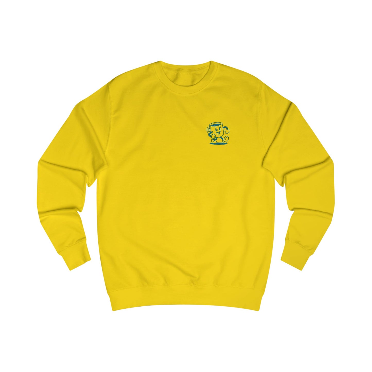 Retro Coffee Unisex Jumper - Welsh Language 'Bore Da' (Double Sided)