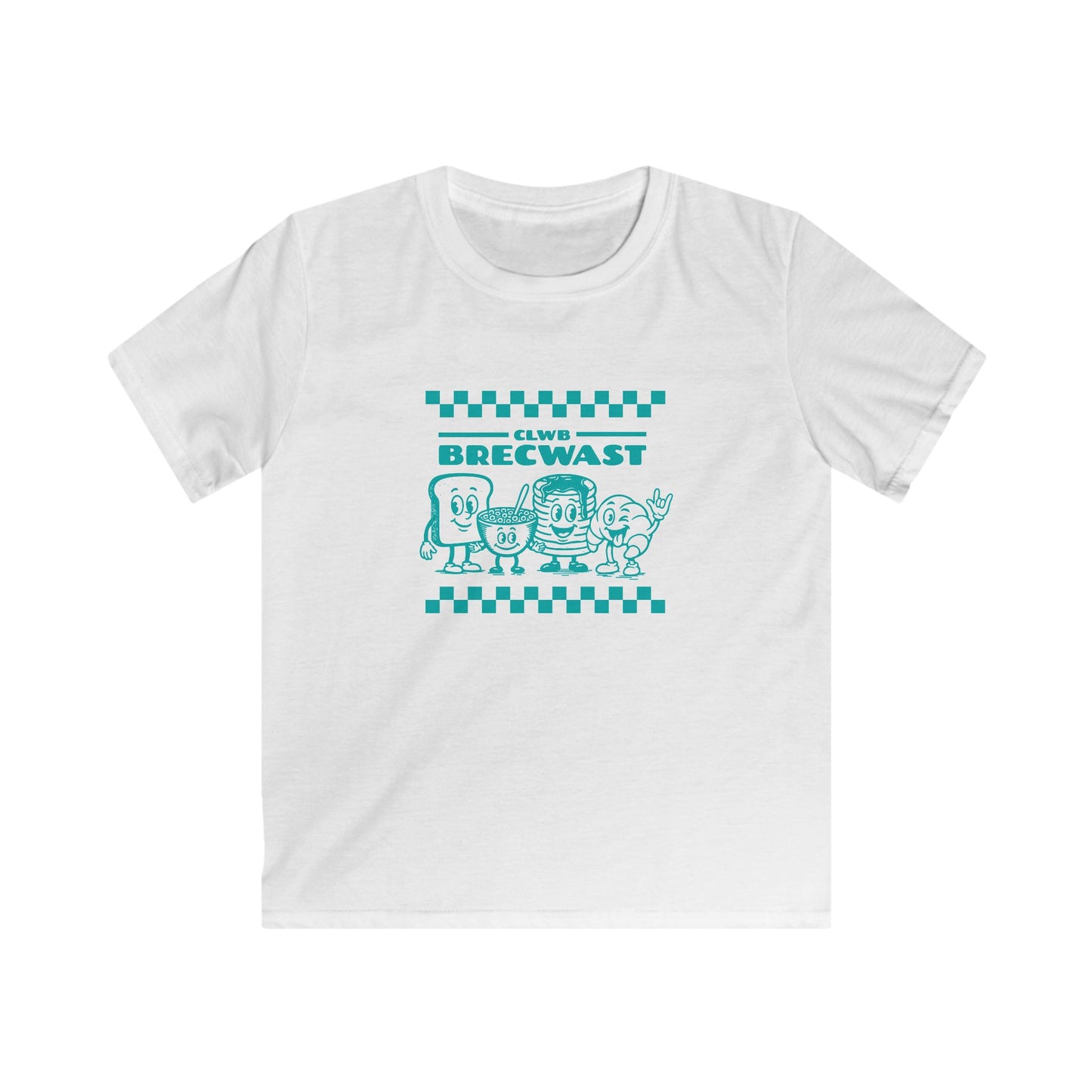 Clwb Brewcast Retro Kids Cartoon Tee - Vintage Breakfast Club T-Shirt