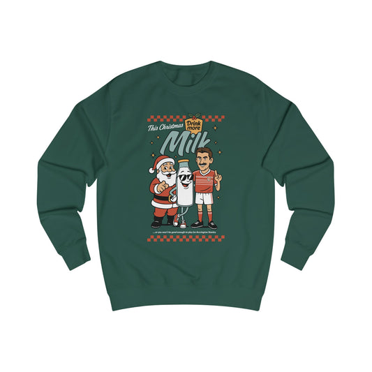 Retro Ian Rush Christmas Jumper  - Milk Advert Sweatshirt