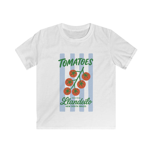 Vintage Tomato Kids Tee — 'Tomatoes, fresh from Llandeilo, New South Wales'