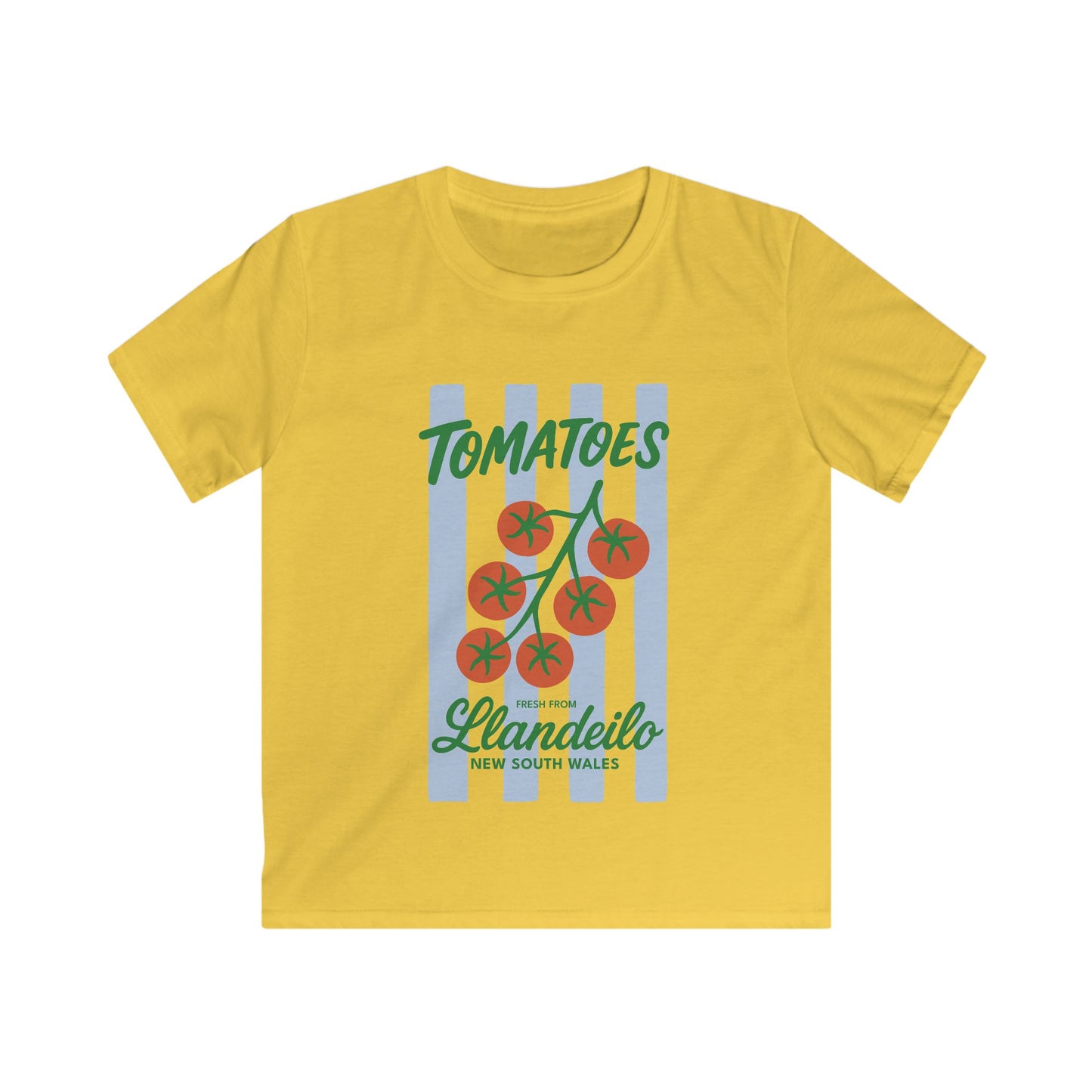 Vintage Tomato Kids Tee — 'Tomatoes, fresh from Llandeilo, New South Wales'