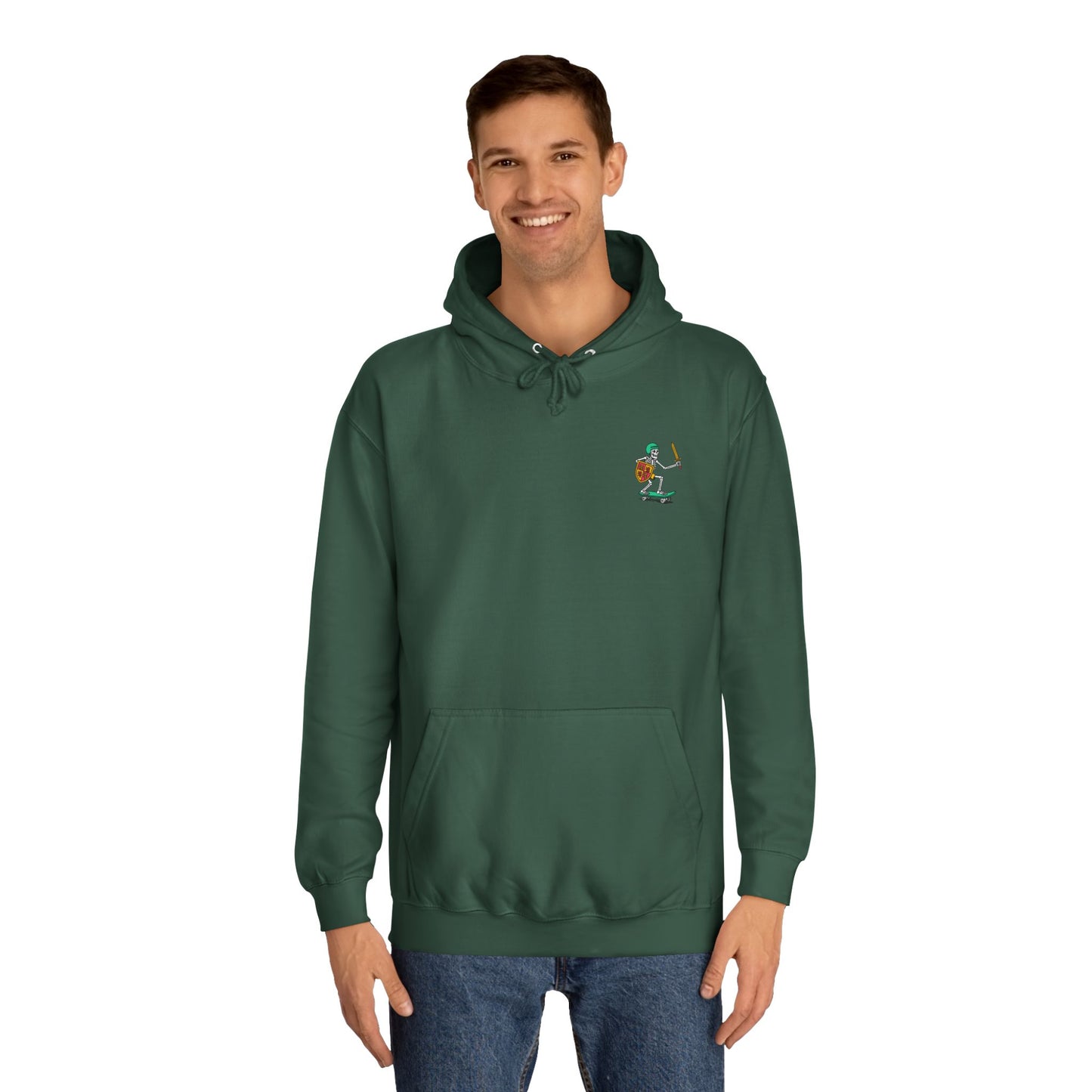 Skateboard Glyndŵr Unisex Hoodie (Double Sided)