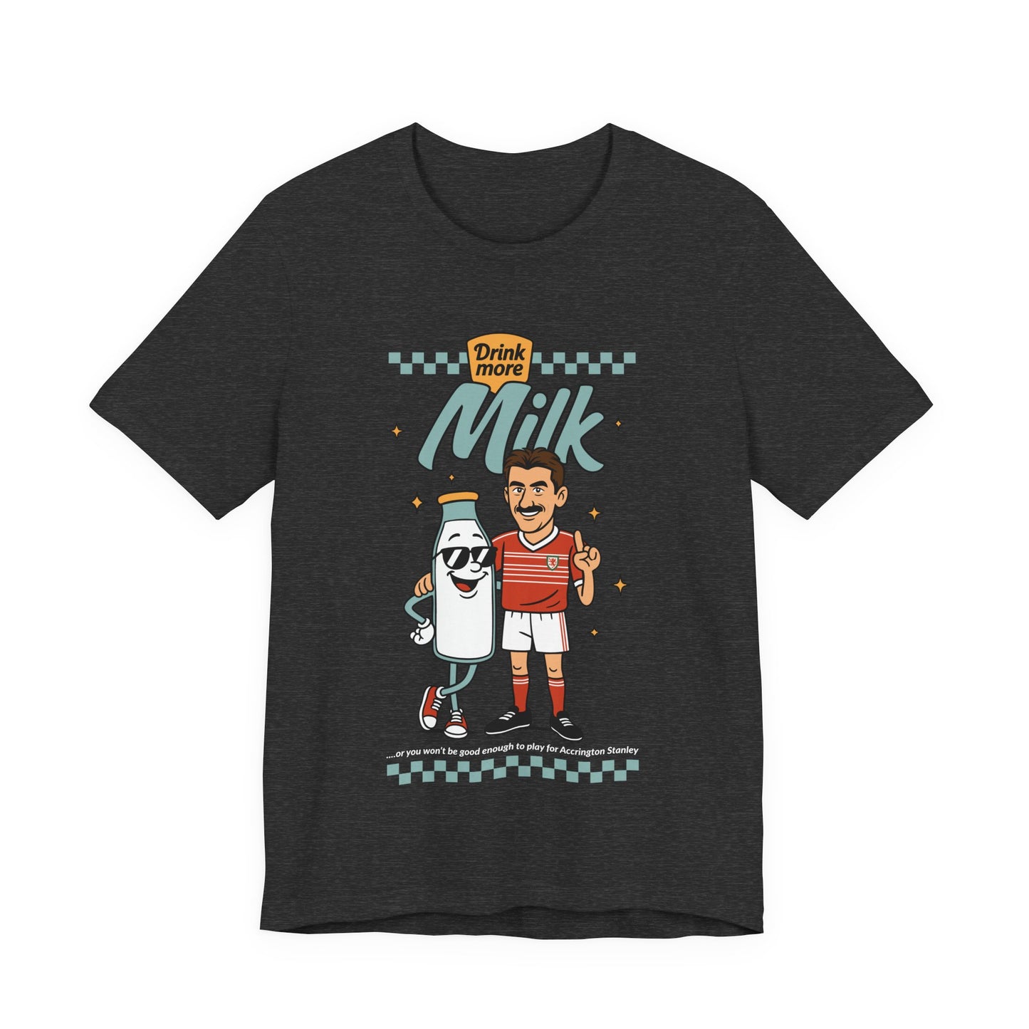 Ian Rush 'Drink More Milk' Retro Unisex T-Shirt