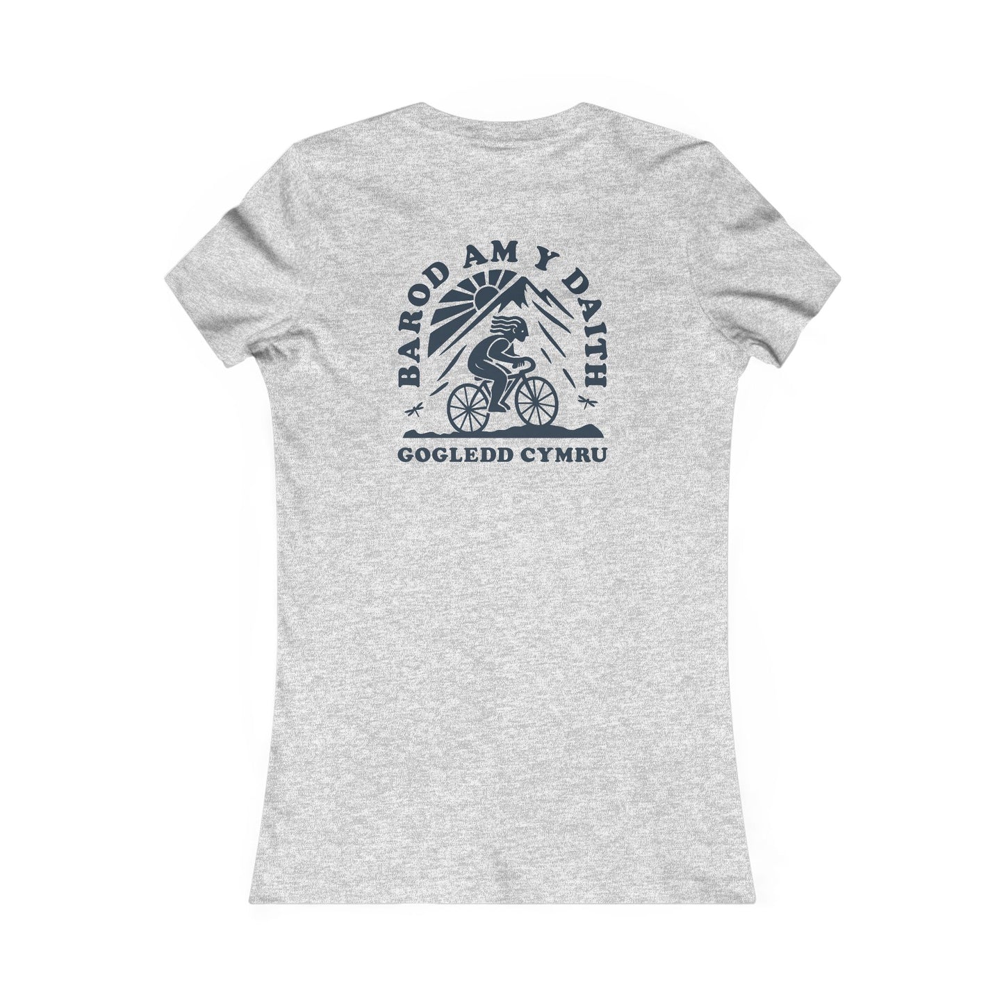 Women's Gogledd Cymru Cycling Tee - 'Barod Am Y Daith' (Double Sided)