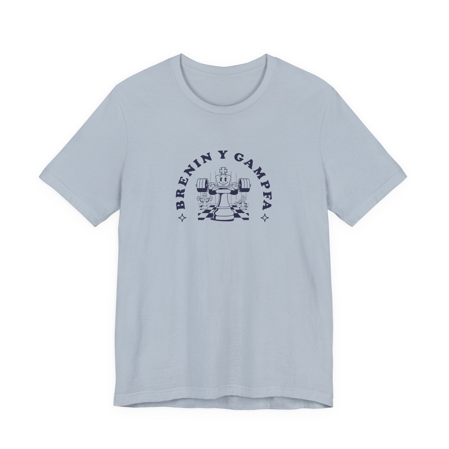 'Brenin y Gampfa'  Retro Chess T-Shirt (Unisex) - Vintage King of the Gym Welsh T-Shirt