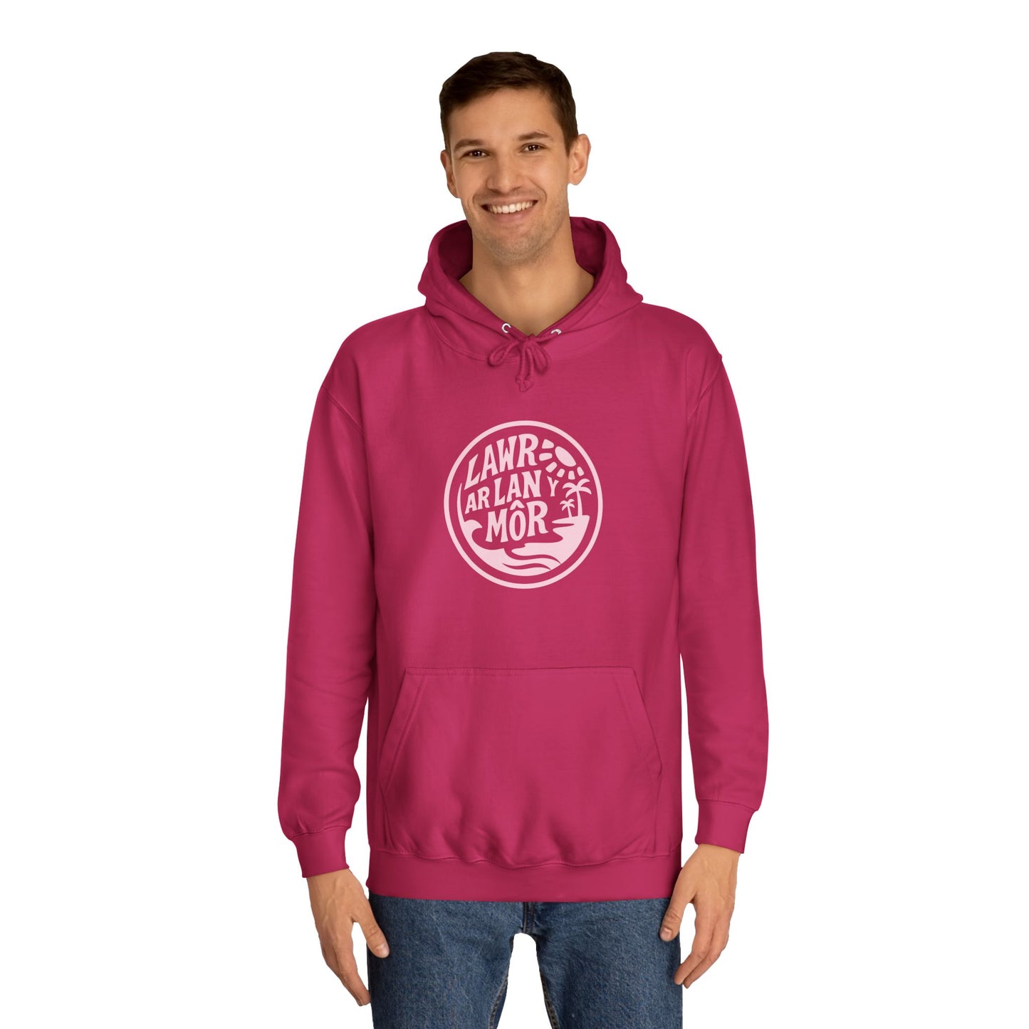 'Lawr Ar Lan Môr' Unisex Hoodie
