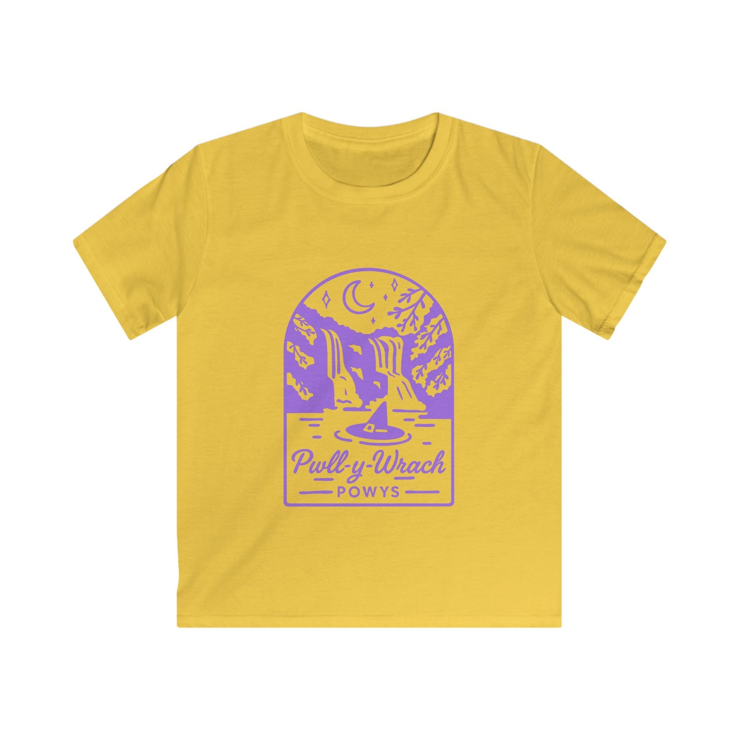 Kids Pwll Y Wrach T-shirt — Vintage Witch Graphic