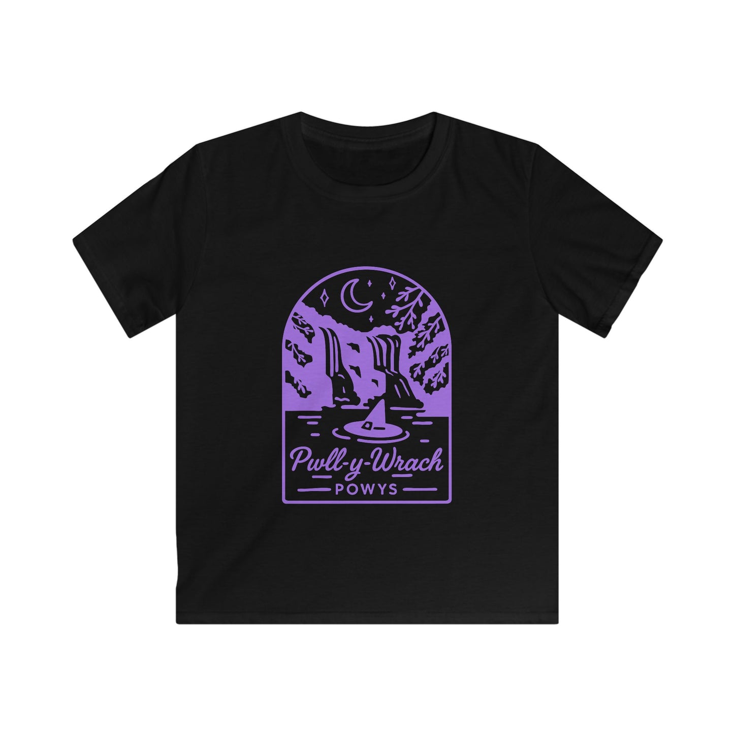 Kids Pwll Y Wrach T-shirt — Vintage Witch Graphic