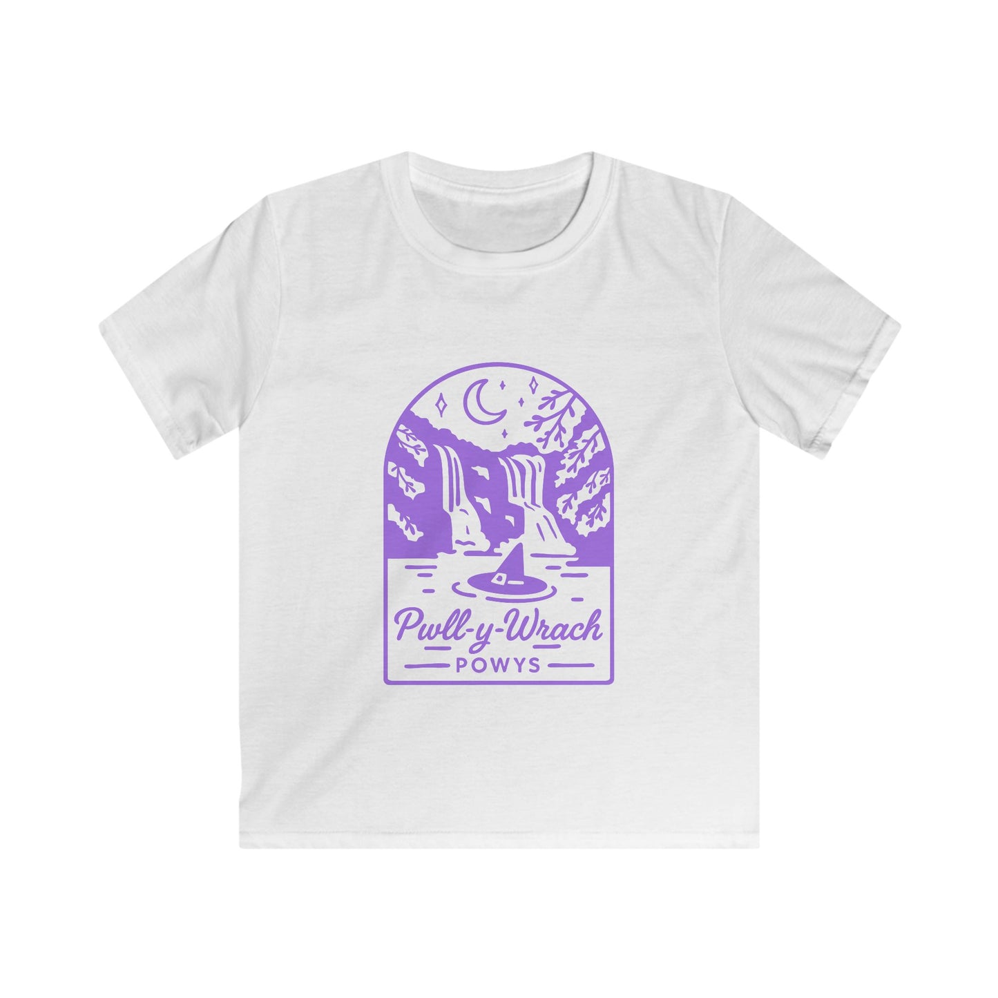 Kids Pwll Y Wrach T-shirt — Vintage Witch Graphic