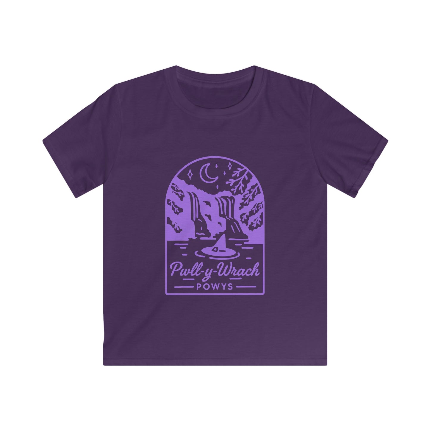Kids Pwll Y Wrach T-shirt — Vintage Witch Graphic