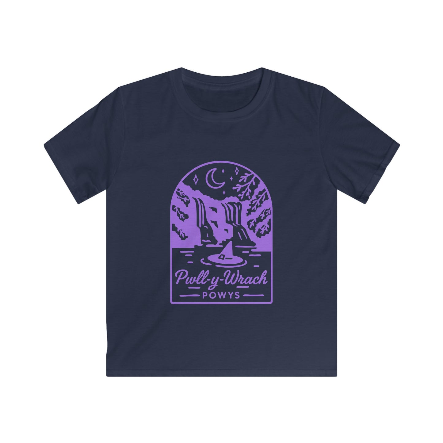 Kids Pwll Y Wrach T-shirt — Vintage Witch Graphic