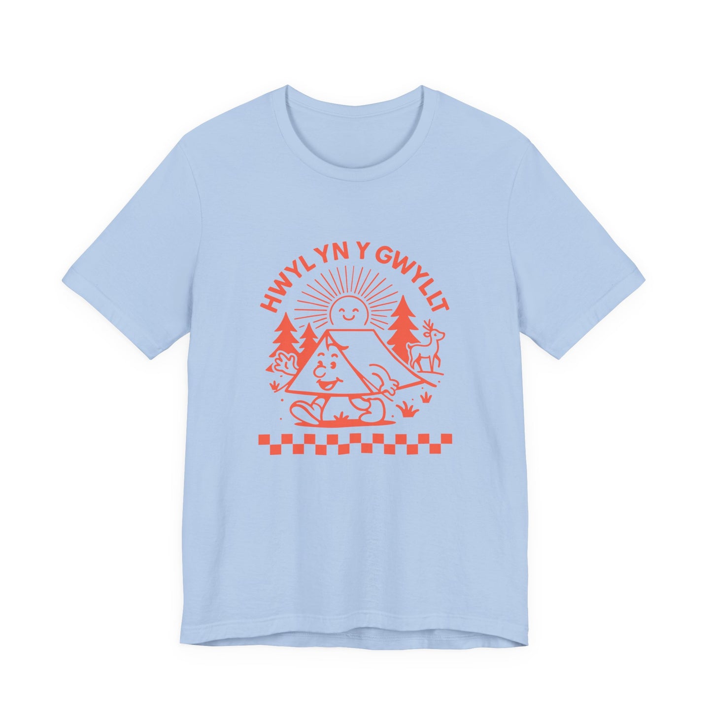 Vintage Camping Unisex T-Shirt - 'Hwyl yn y Gwyllt'