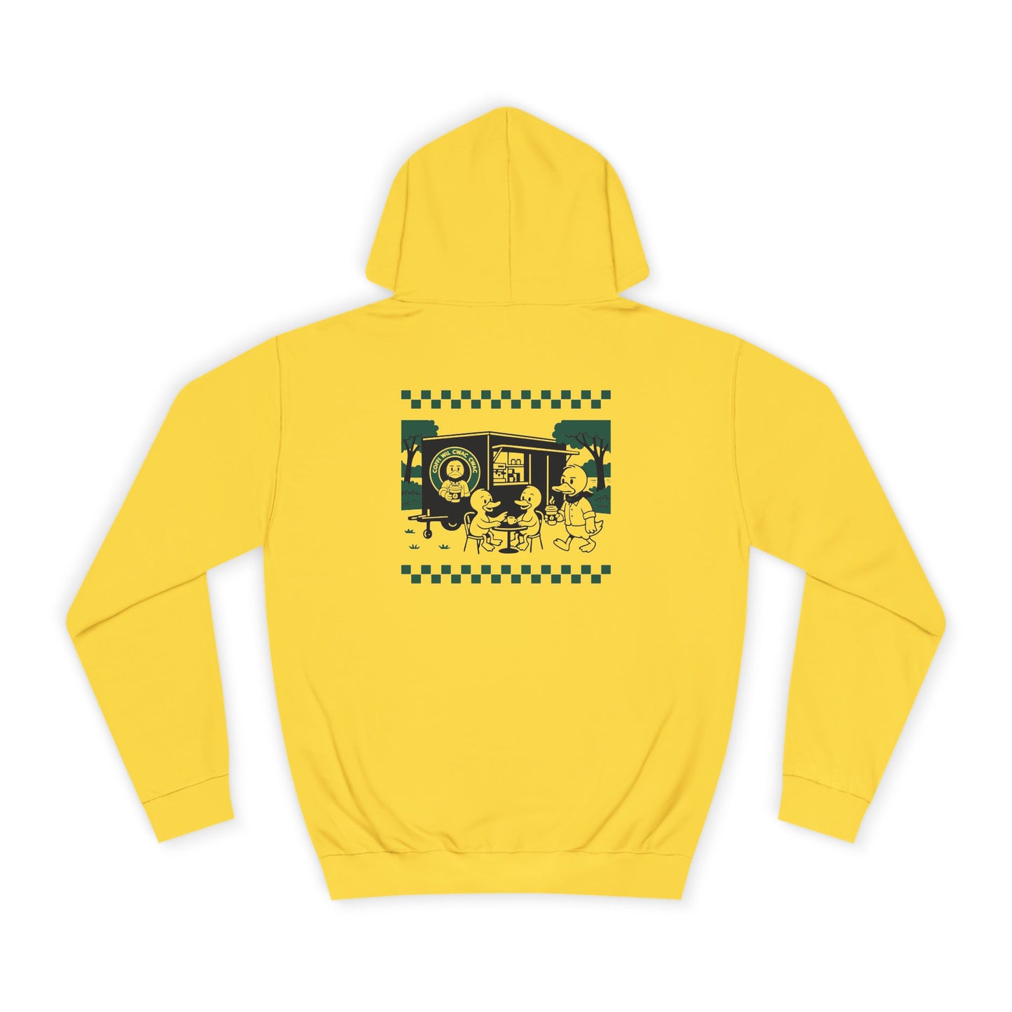 'Coffi Wil Cwac Cwac' Retro Hoodie