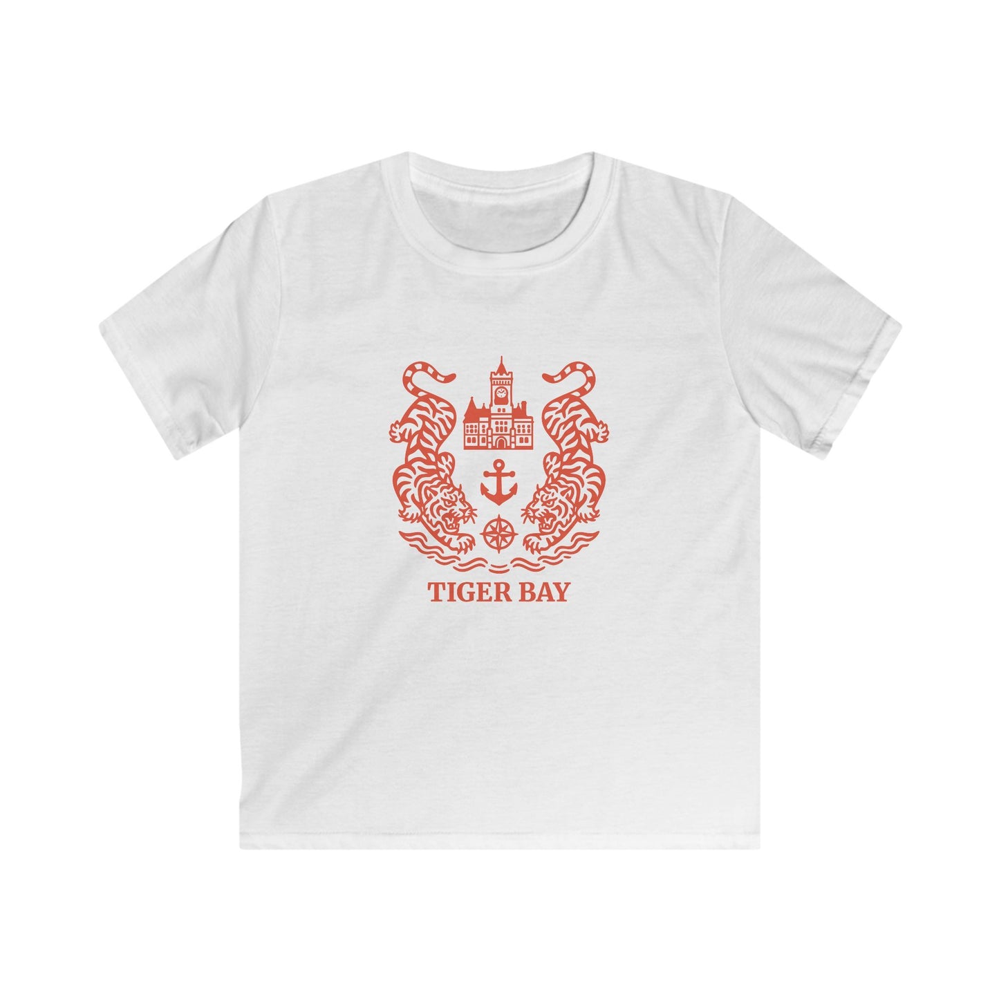 Kids Retro Tiger Bay T-Shirt - Caerdydd