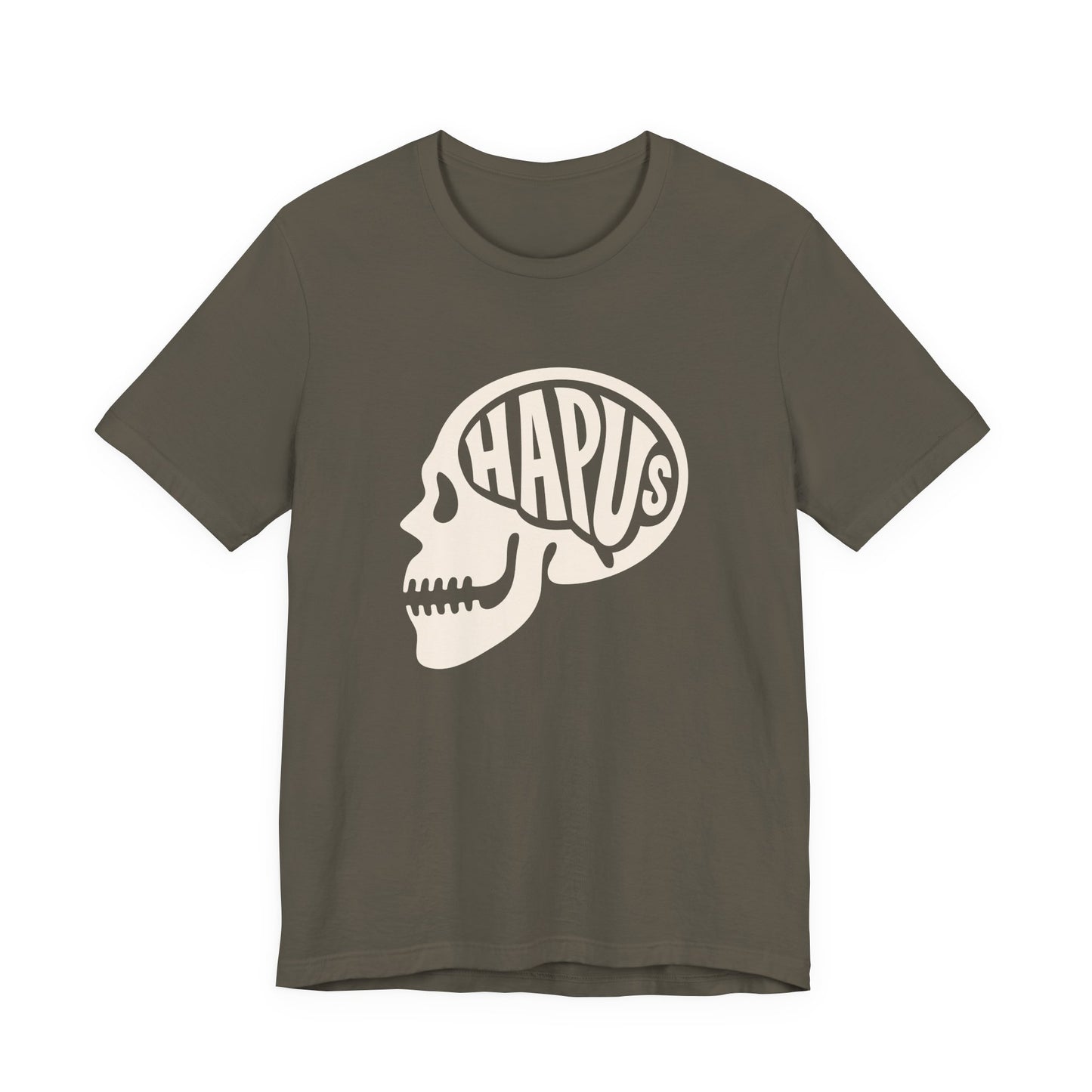 Hapus Skull Graphic Tee - Happy Brain Welsh T‑Shirt