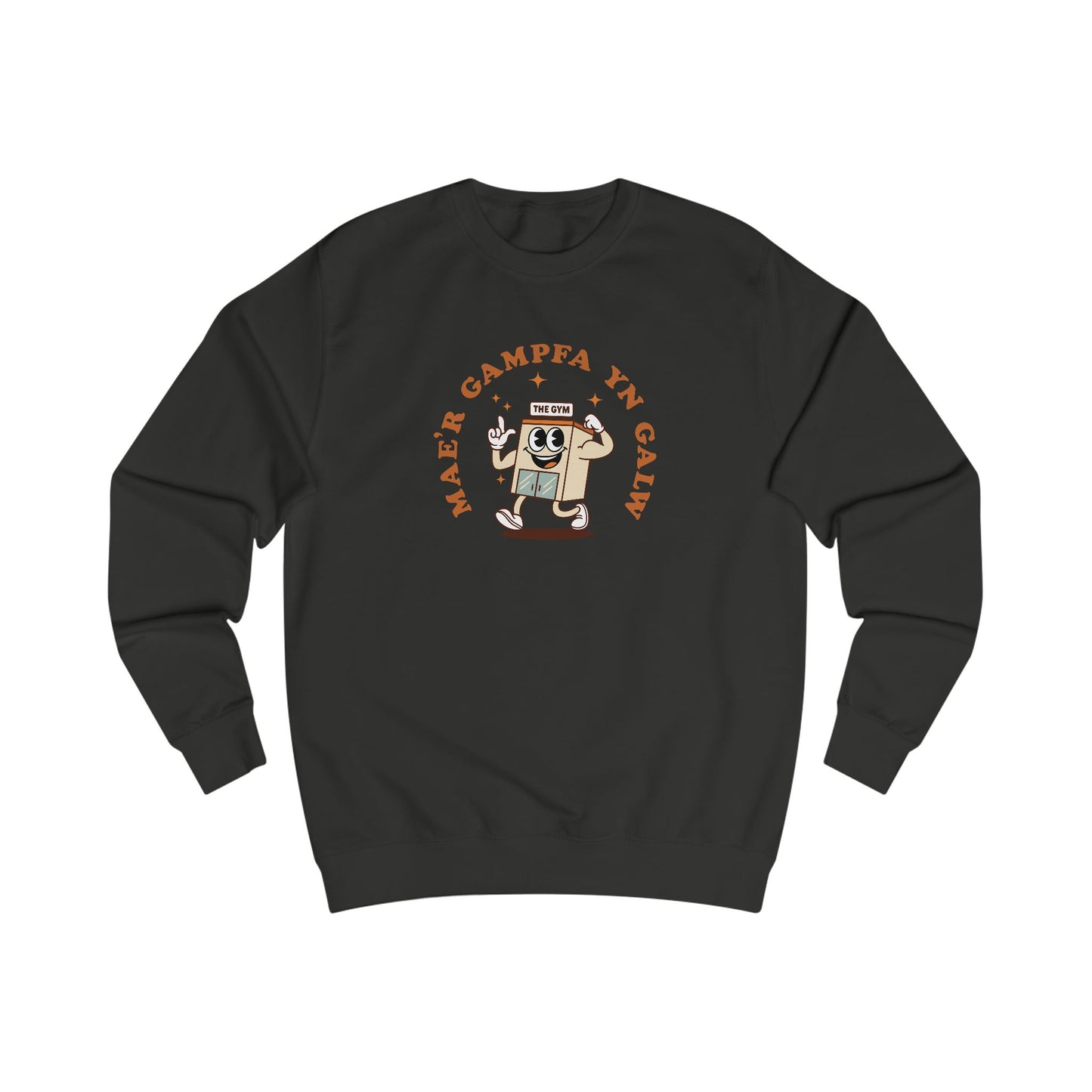'Mae'r Gampfa Yn Galw' - Vintage Unisex Gym Sweatshirt