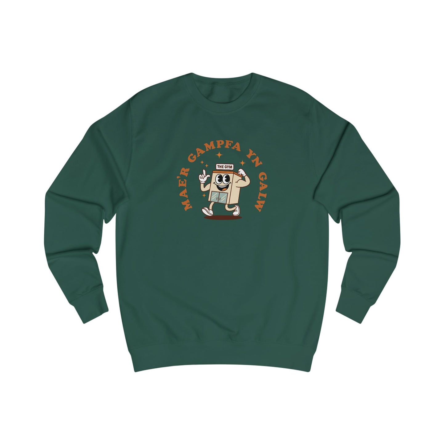 'Mae'r Gampfa Yn Galw' - Vintage Unisex Gym Sweatshirt