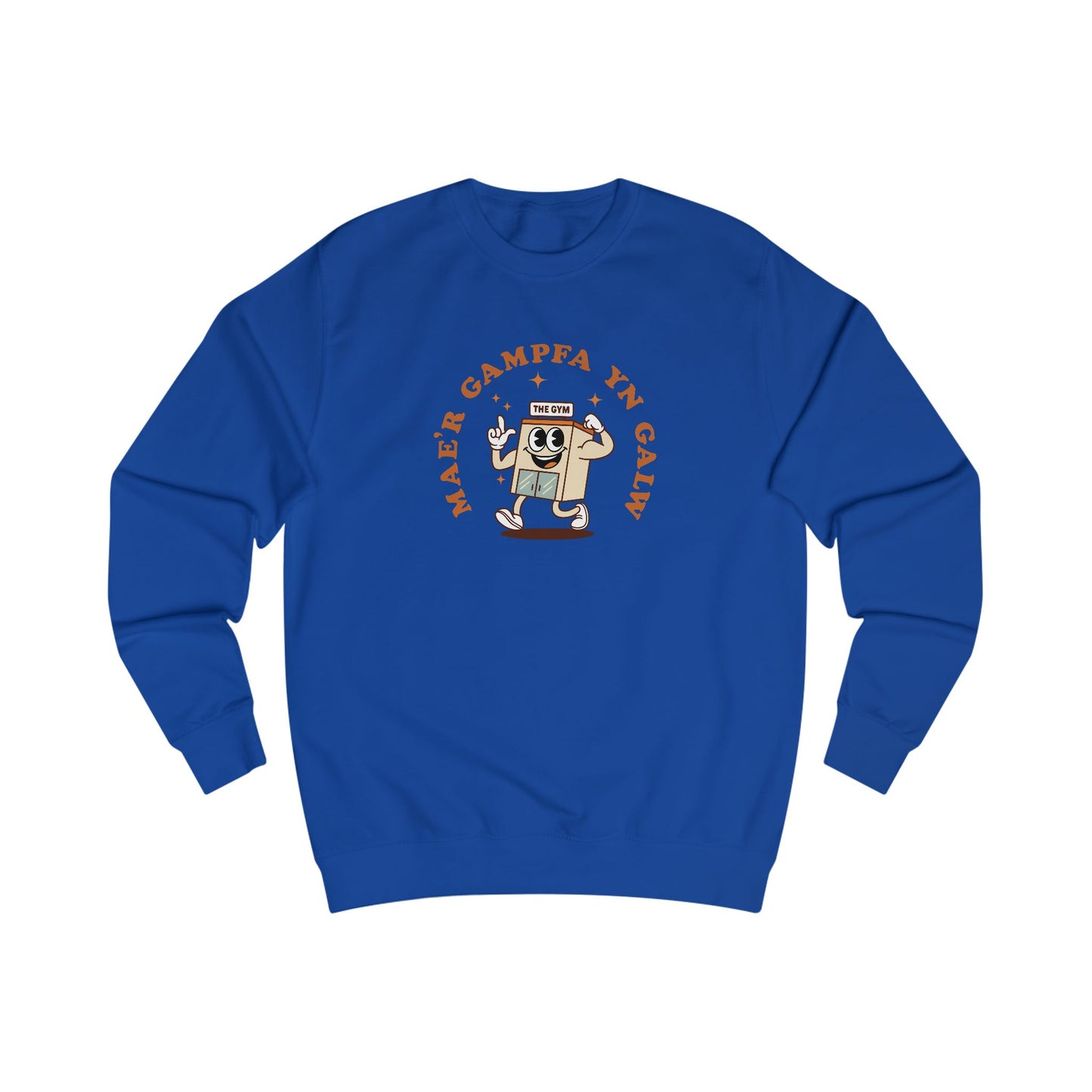 'Mae'r Gampfa Yn Galw' - Vintage Unisex Gym Sweatshirt