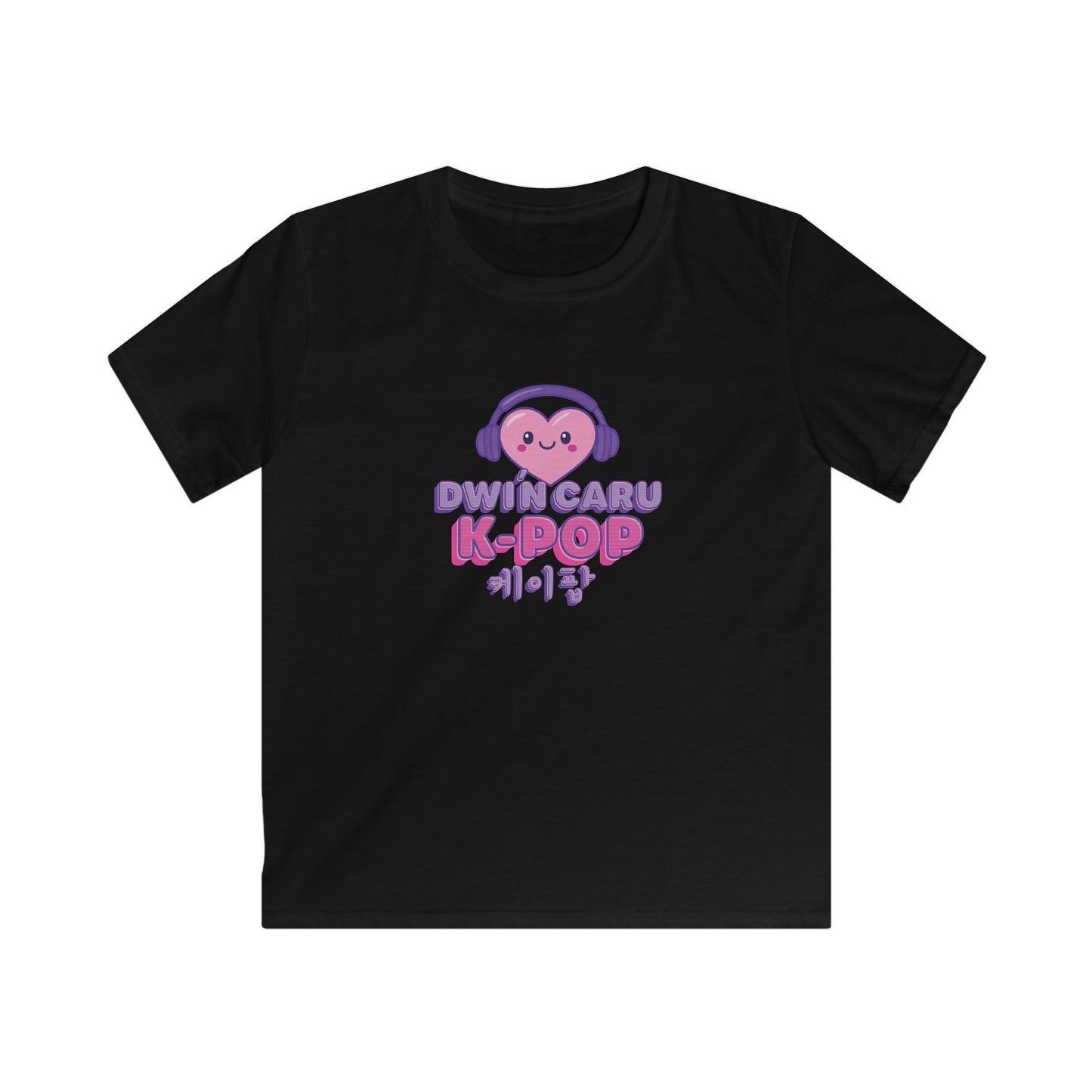 Kids K-Pop Heart T-Shirt - Welsh Korean Graphic Tee