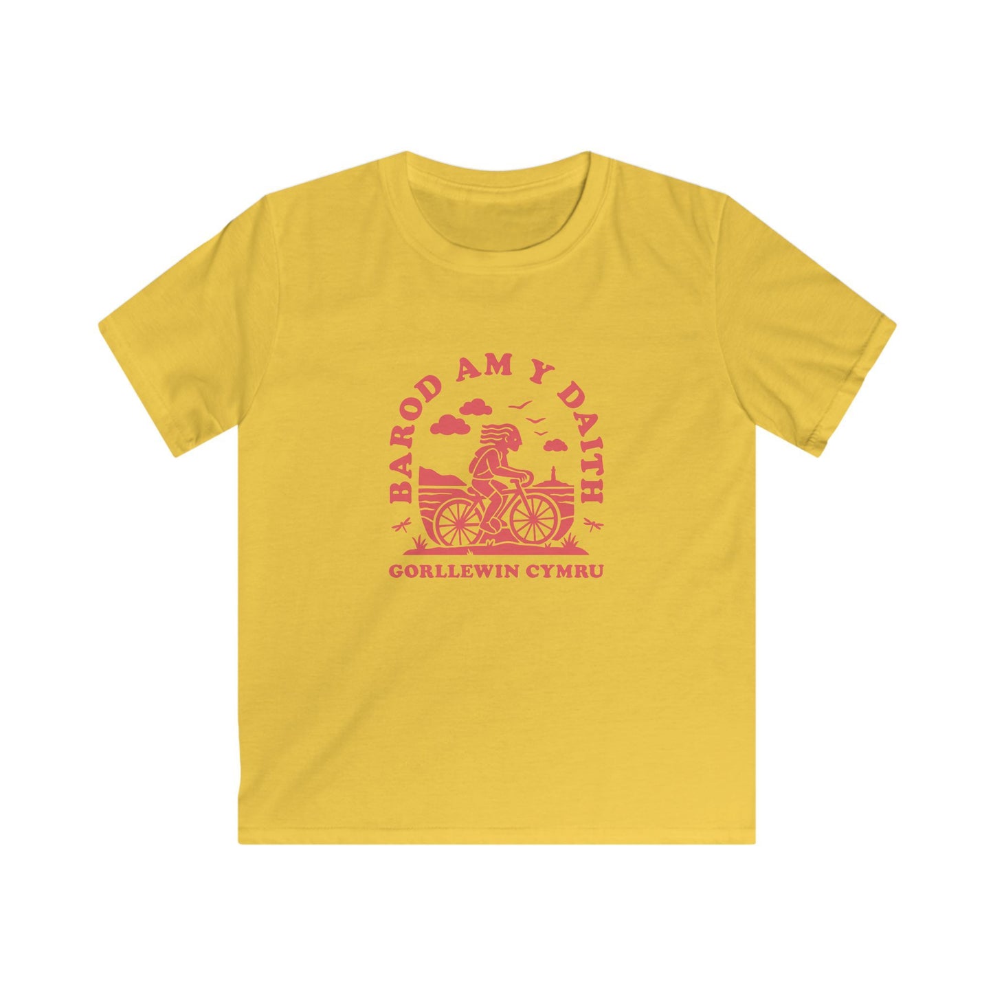Kids West Wales Cycling Tee - 'Barod Am Y Daith'