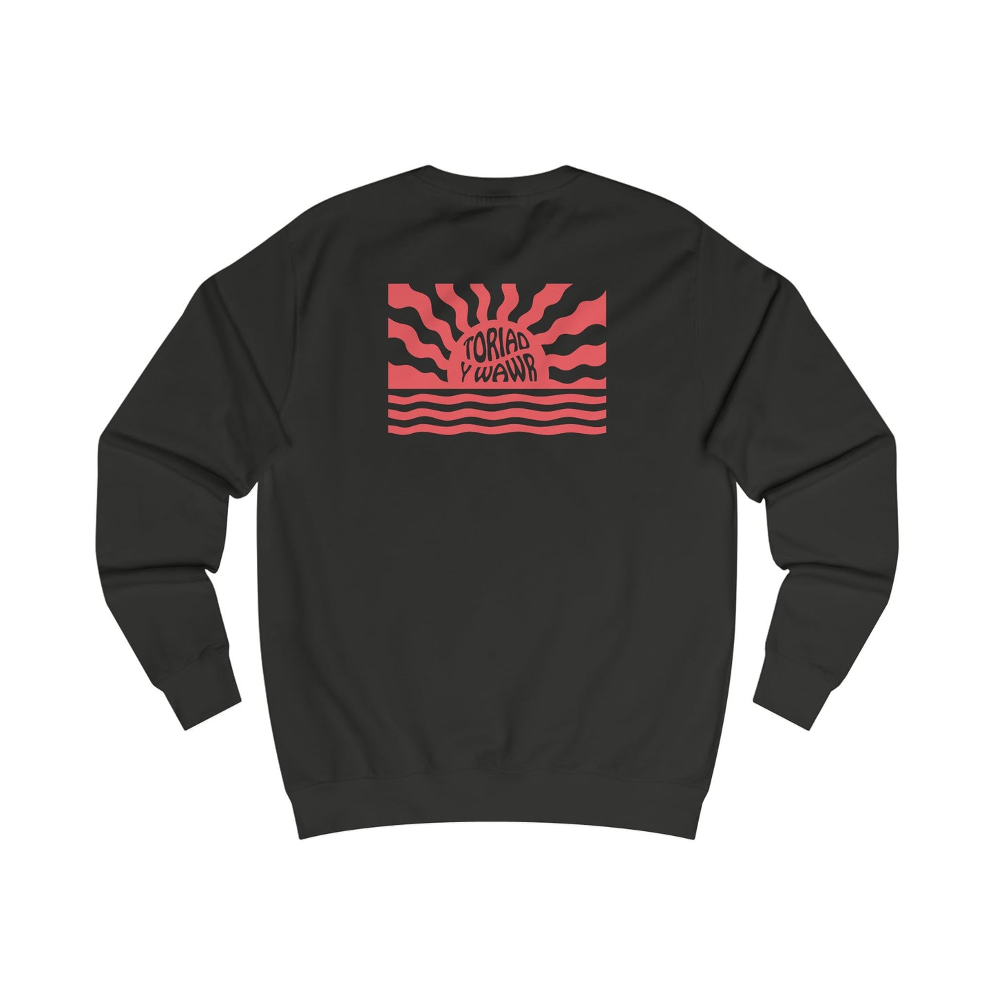 Retro Break Of Dawn Unisex Sweatshirt -  Welsh Text -  'Toriad Y Wawr'