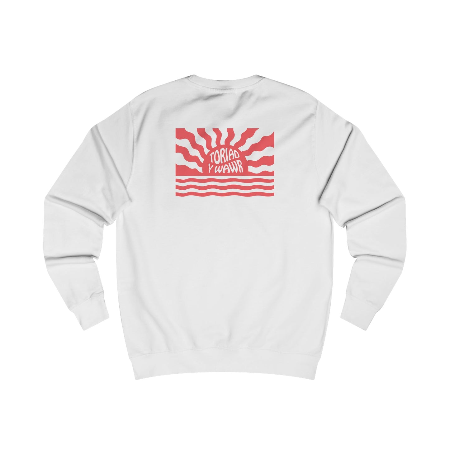 Retro Break Of Dawn Unisex Sweatshirt -  Welsh Text -  'Toriad Y Wawr'