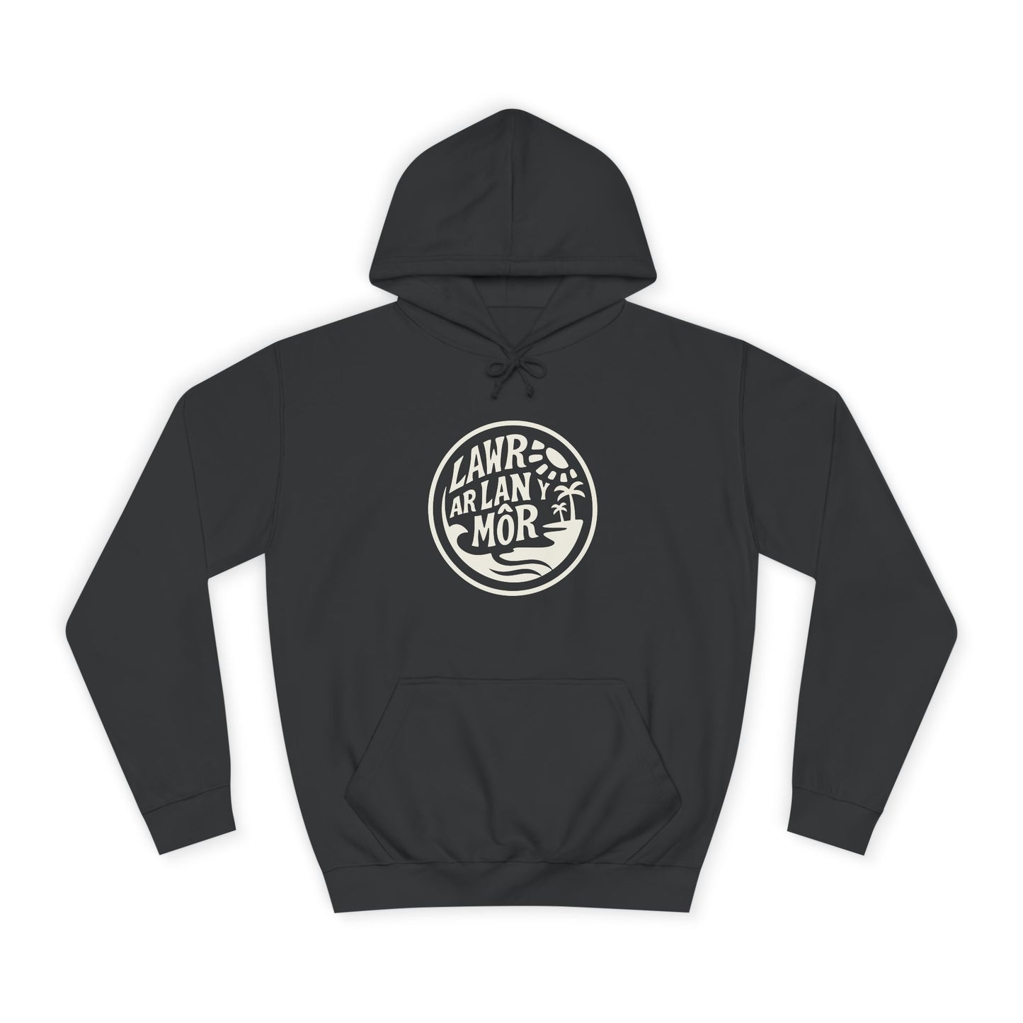 'Lawr Ar Lan Môr' Unisex Hoodie