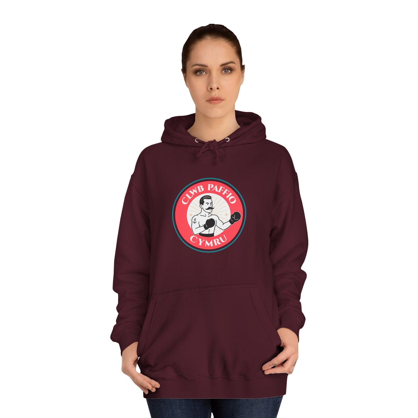 Clwb Paffio Cymru - Retro Boxing Unisex Hoodie