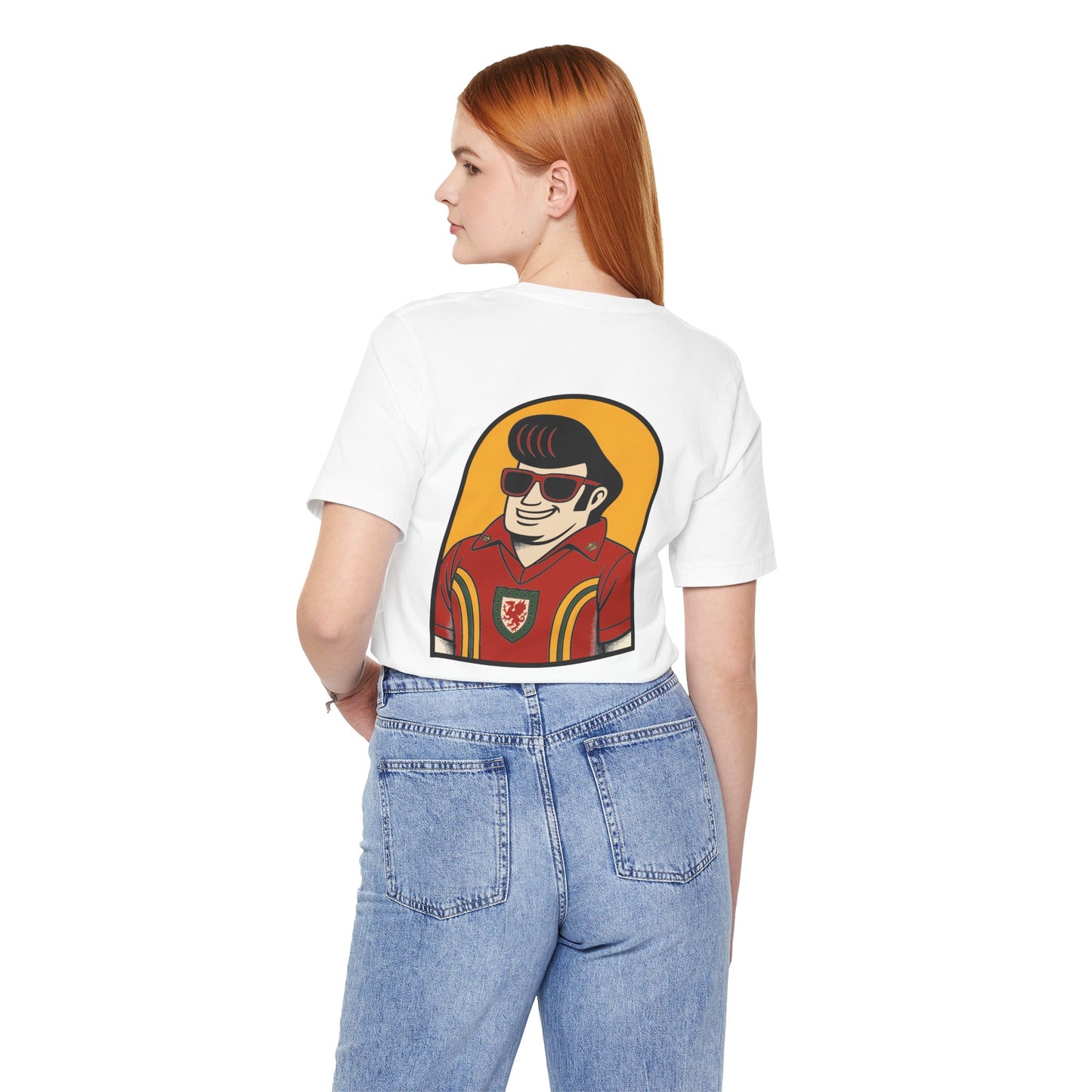 Double Sided Elvis Style Welsh Unisex T-Shirt (Unisex)