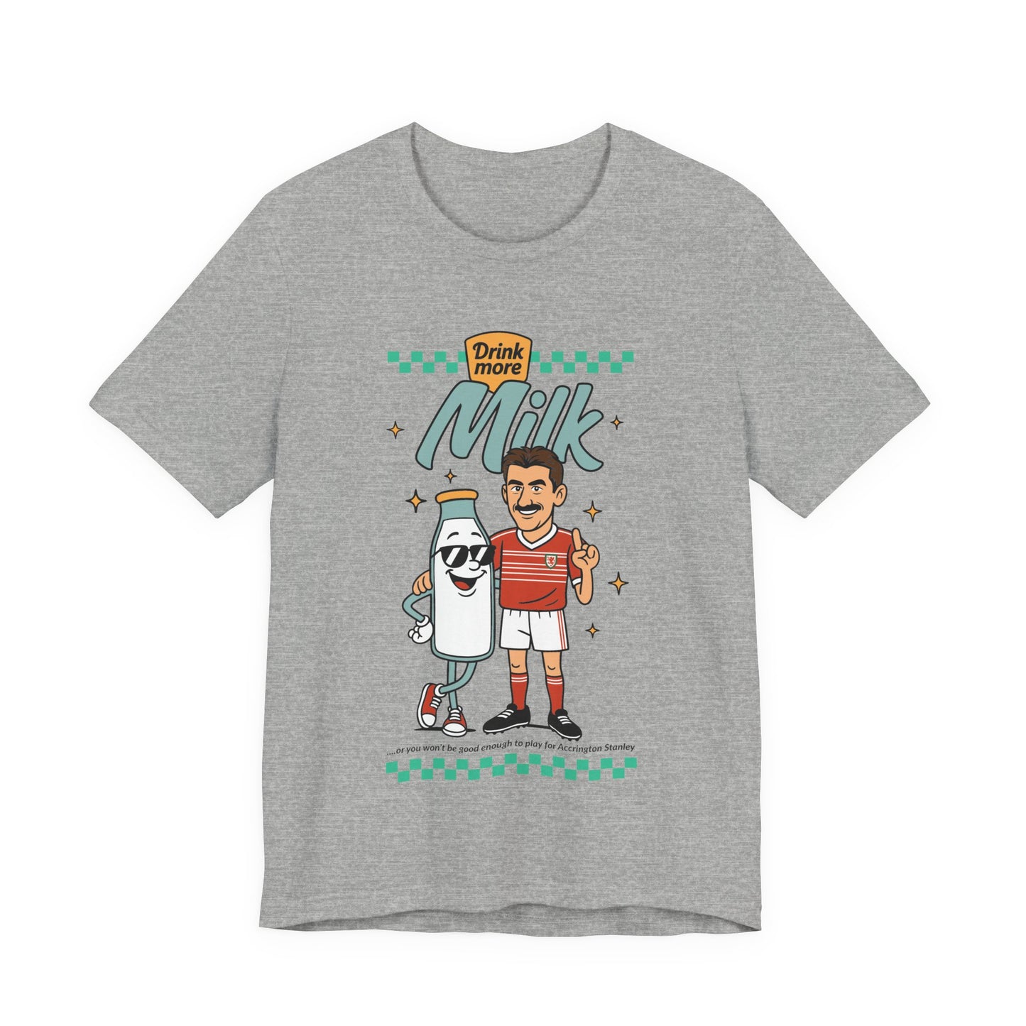 Ian Rush 'Drink More Milk' Retro Unisex T-Shirt