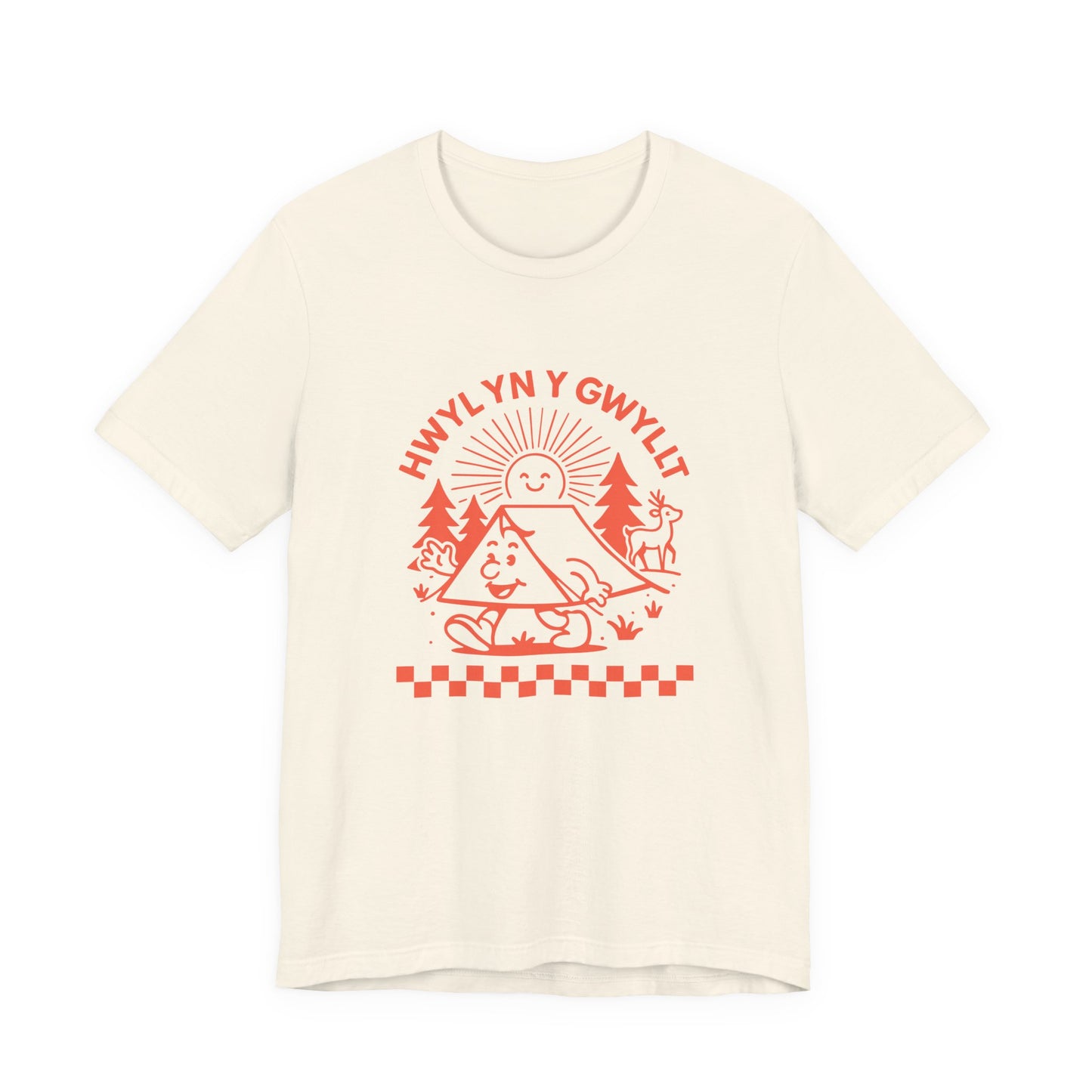 Vintage Camping Unisex T-Shirt - 'Hwyl yn y Gwyllt'
