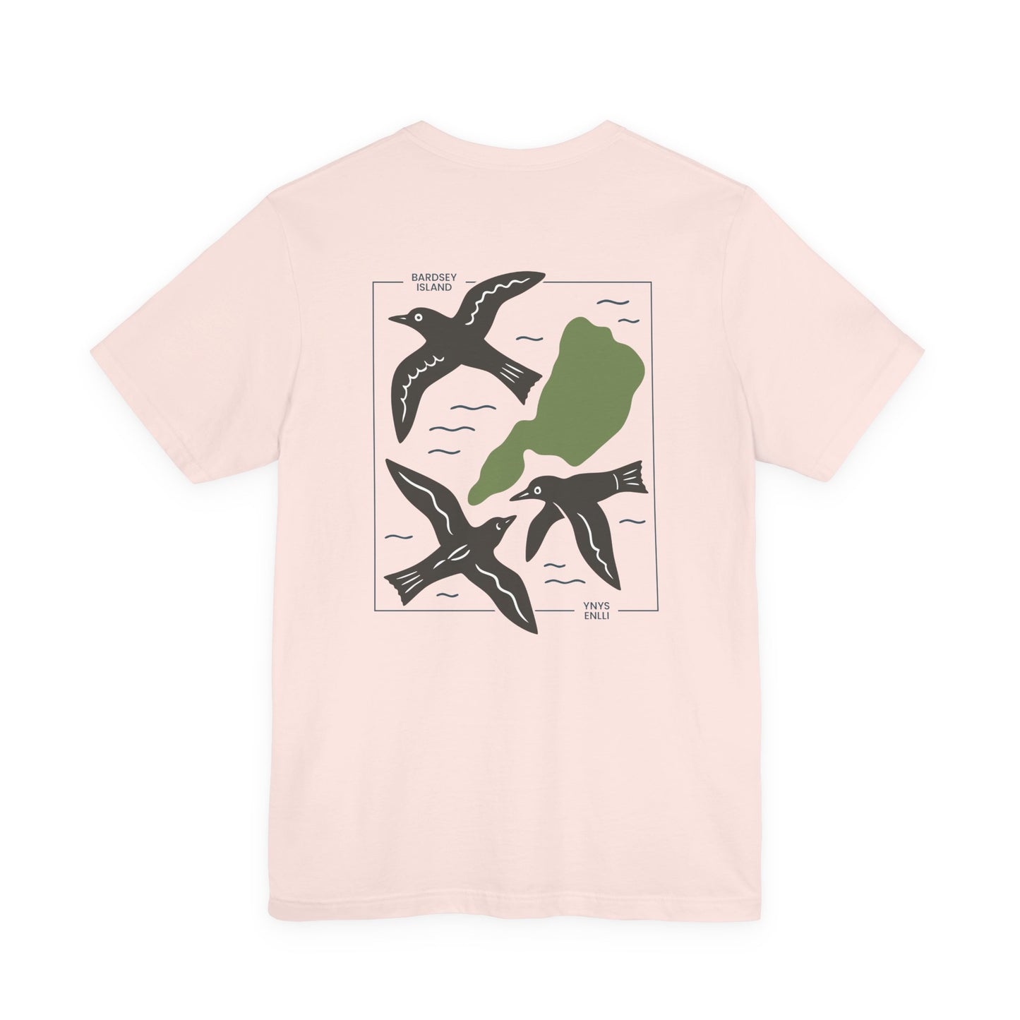 Bardsey Island Graphic Unisex T-Shirt - (Ynys Enlli) - Double Sided