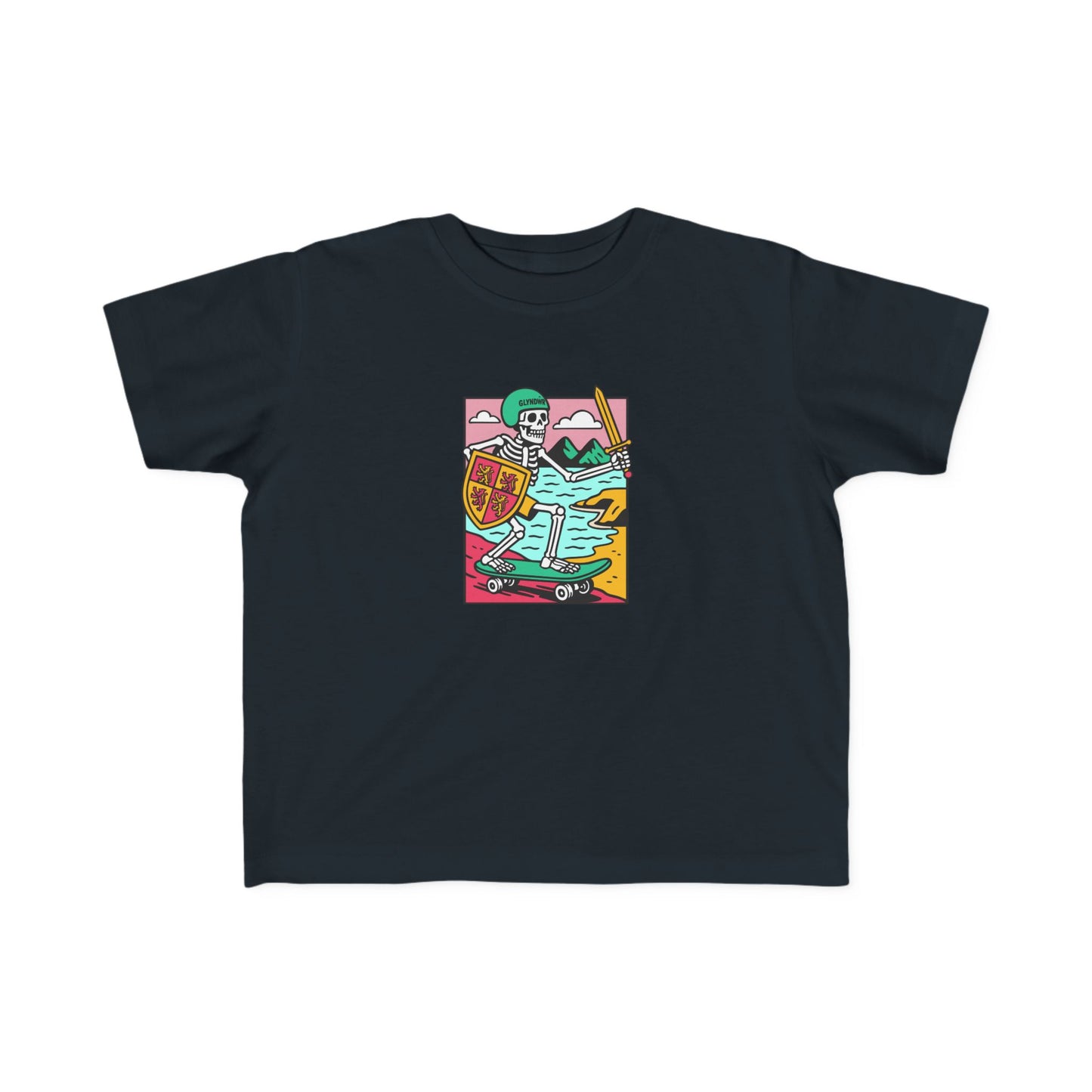 Toddler Owain Glyndŵr Skateboard T-Shirt