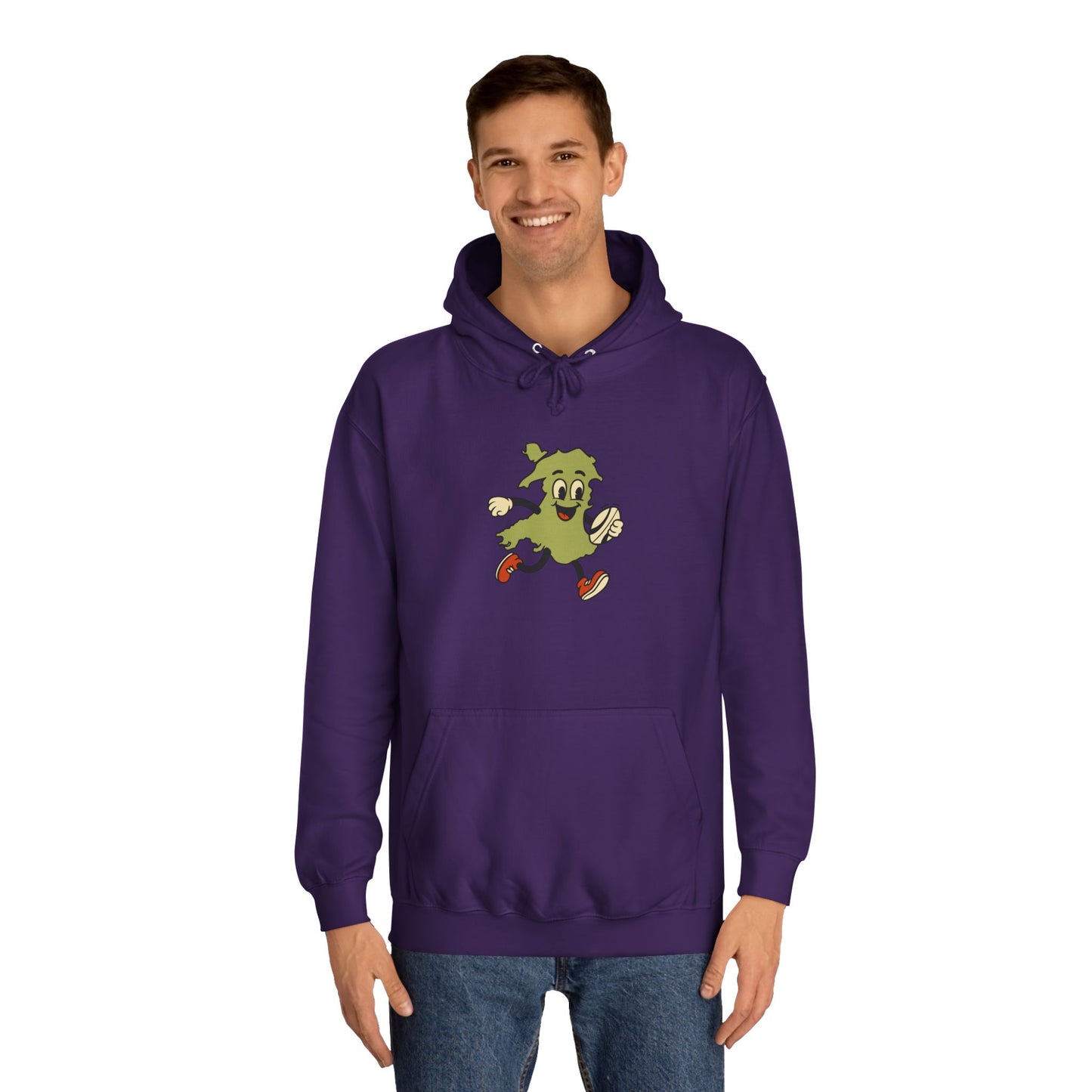 Retro Welsh Rugby Map Unisex Hoodie