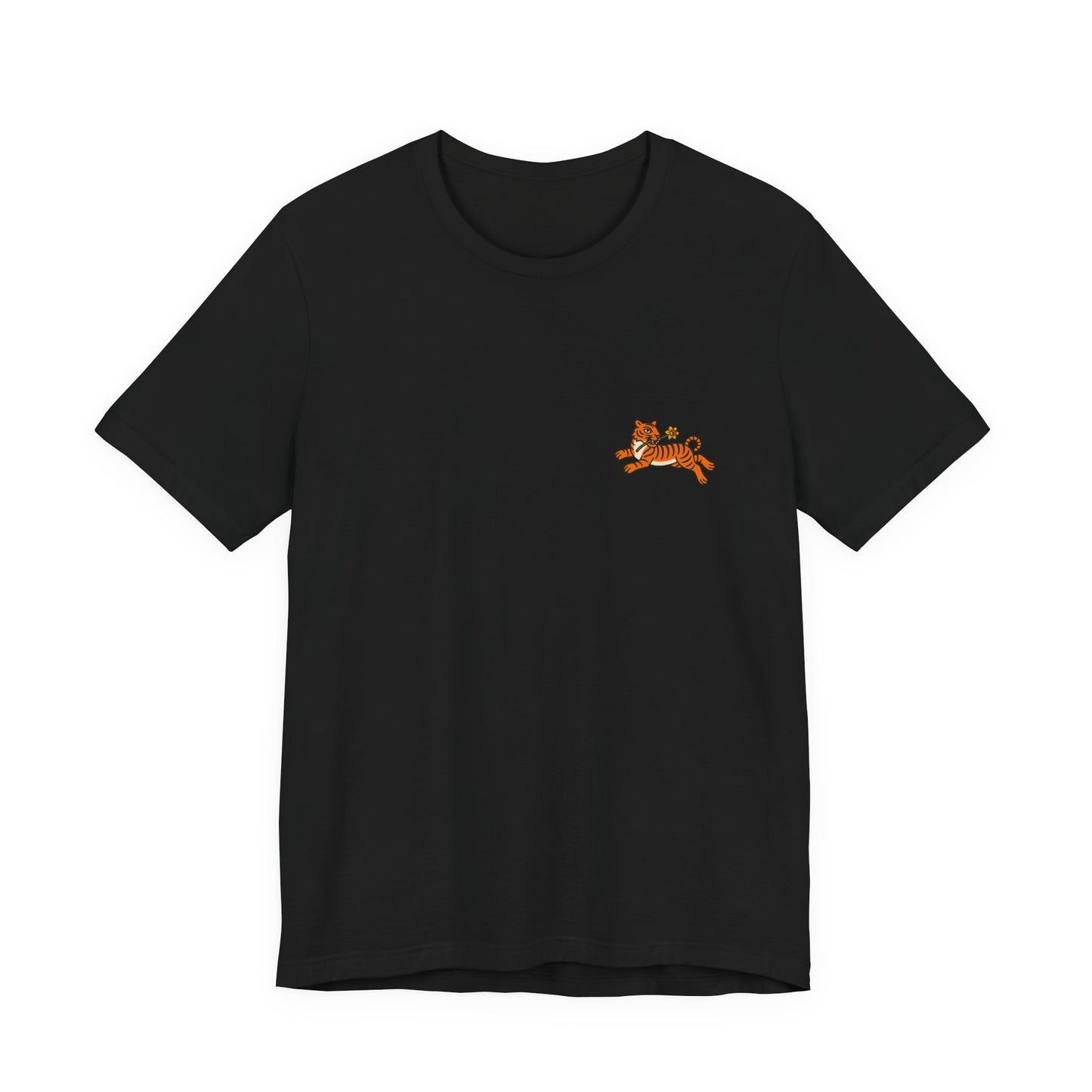 Tiger & Daffodil Minimal Graphic T-Shirt (Unisex)