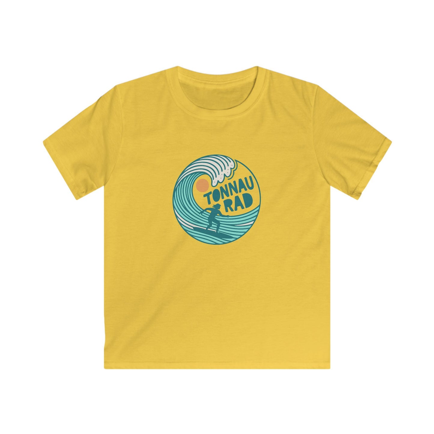 'Tonnau Rad' Kids Welsh Surf T-Shirt