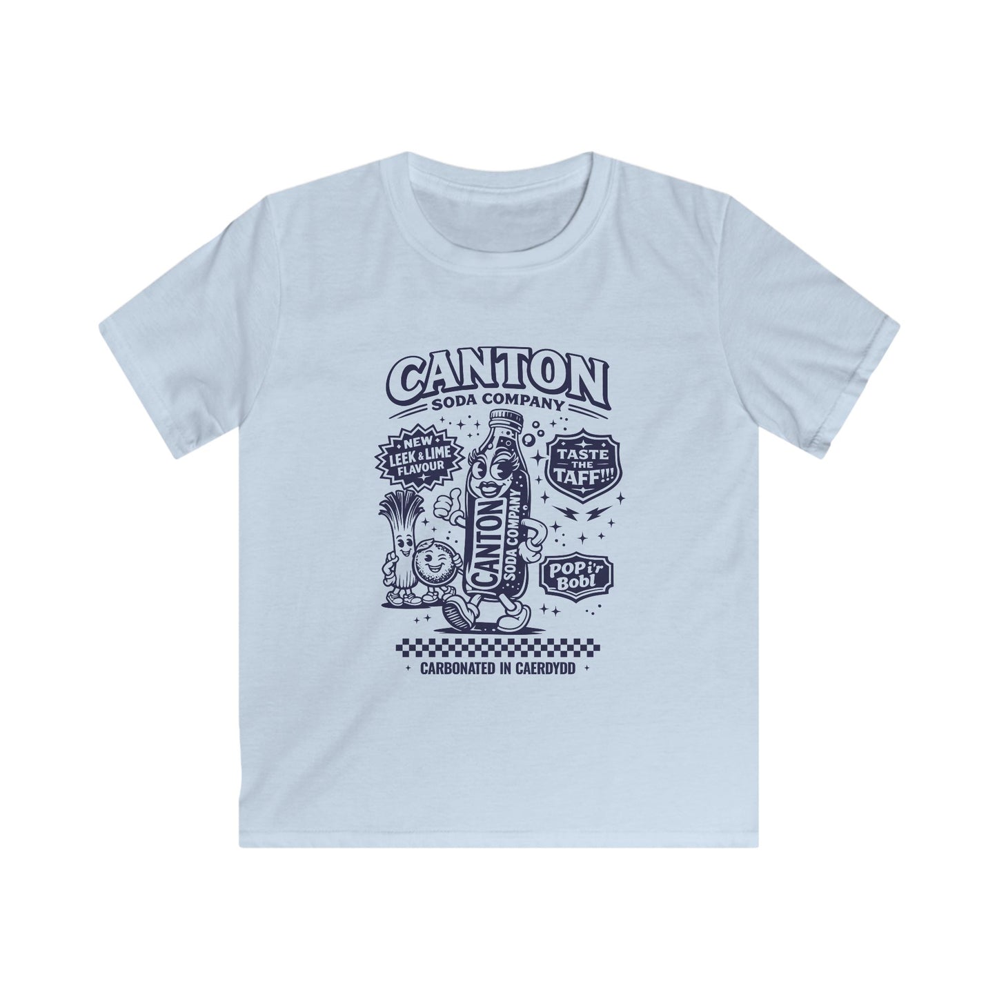 Kids Soda Pop T-Shirt - Canton Soda Co. Retro Bottle Design