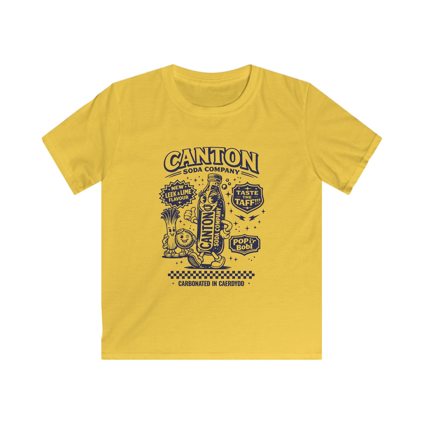 Kids Soda Pop T-Shirt - Canton Soda Co. Retro Bottle Design